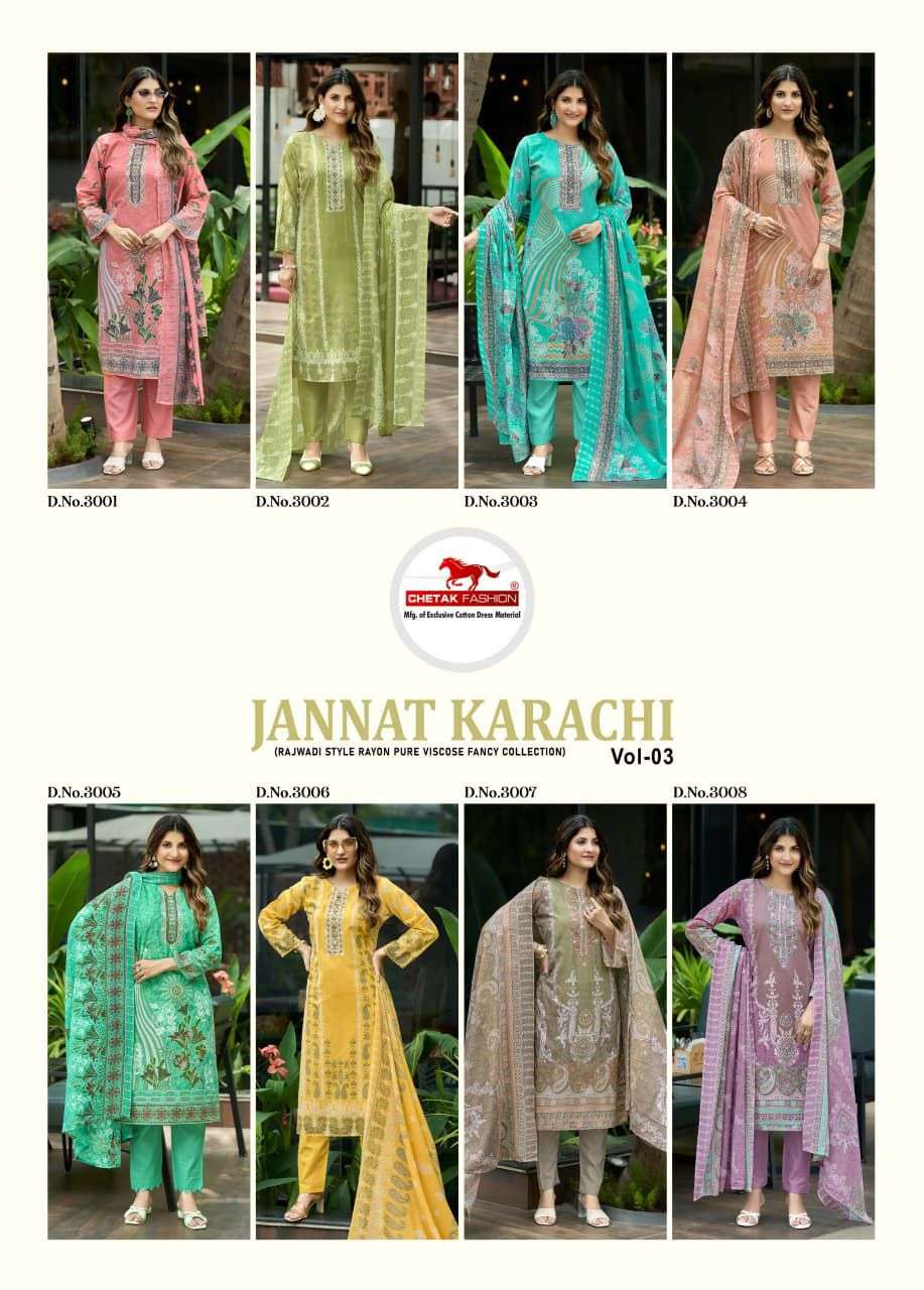 CHETAK FASHION JANNAT KARACHI VOL 3 