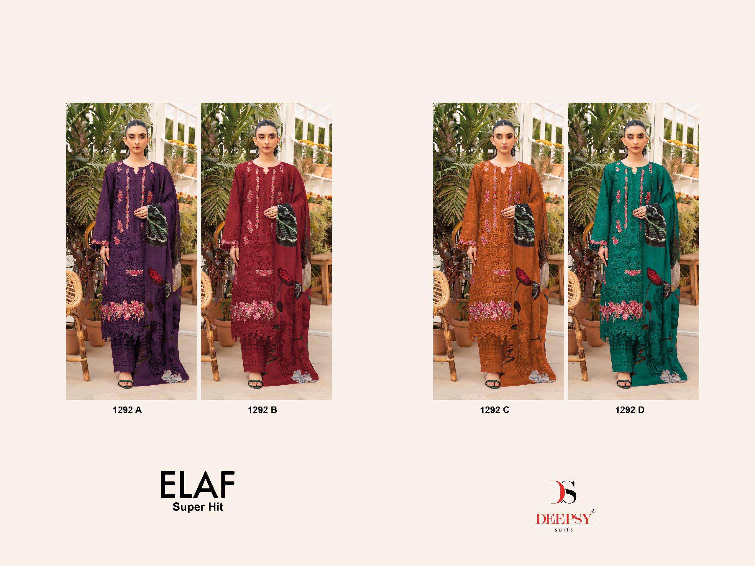 DEEPSY SUITS ELAF SUPER HIT COLLECTION D NO 1292