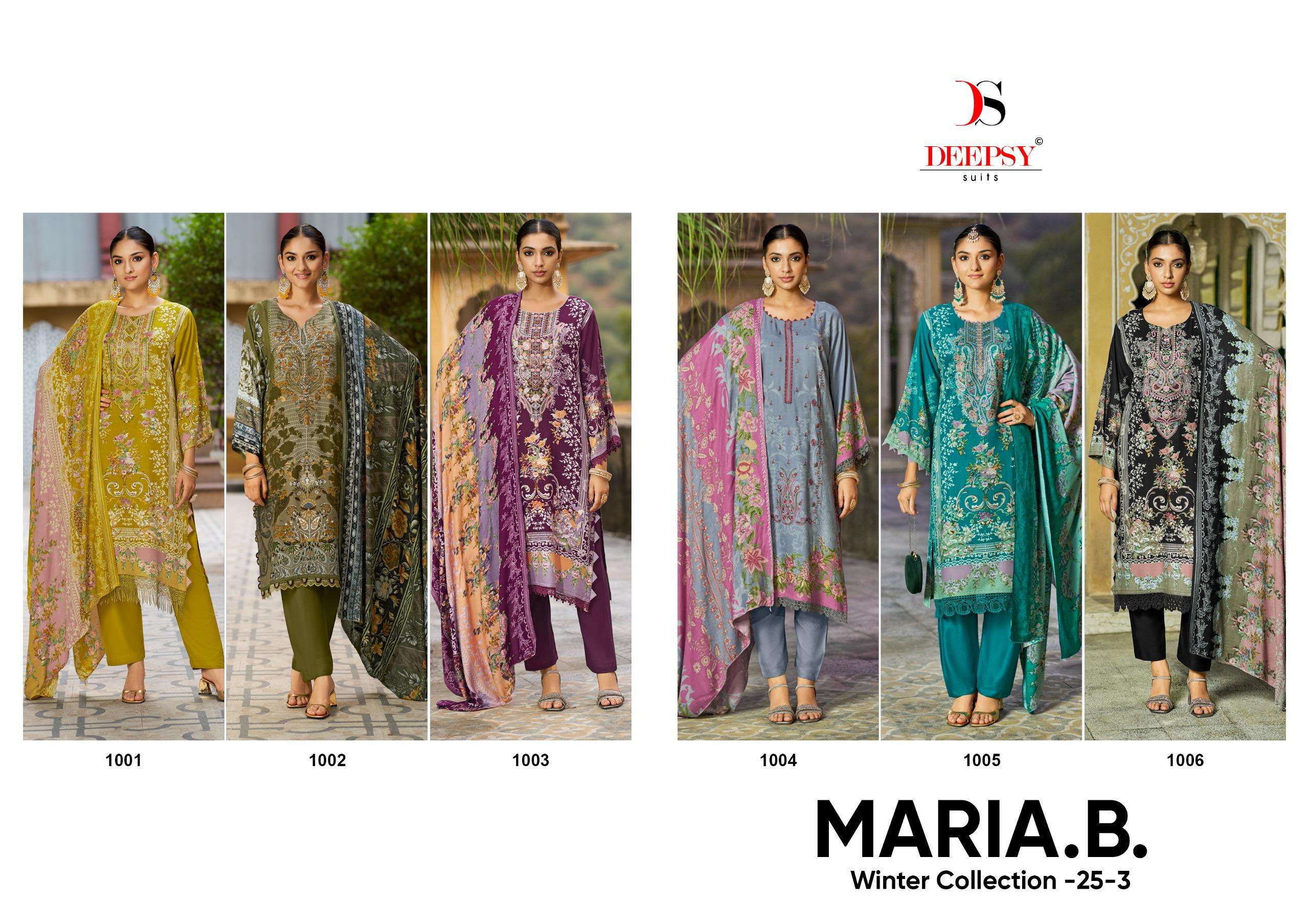 DEEPSY SUITS MARIA B WINTER COLLECTION 25 VOL 3 
