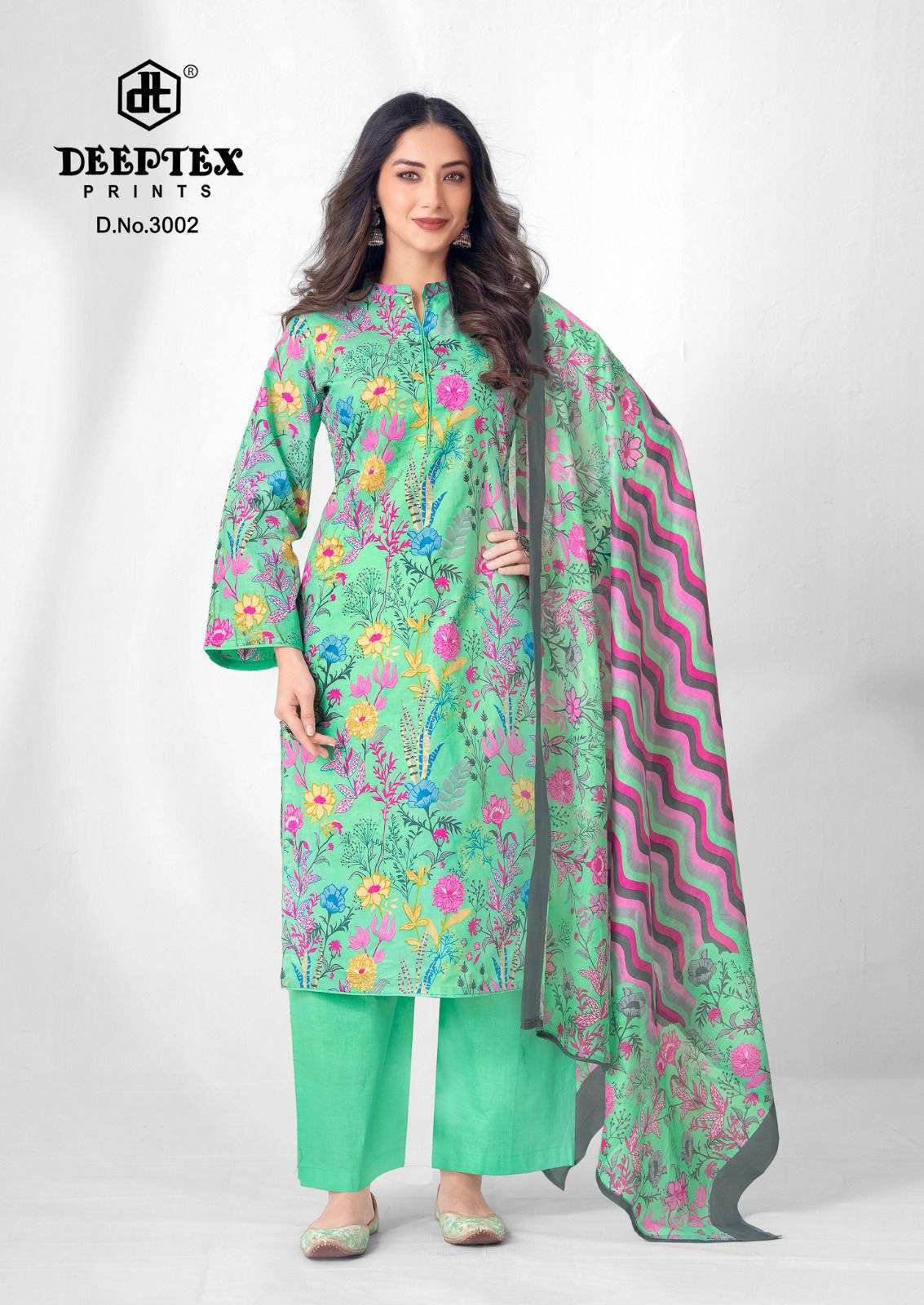 DEEPTEX PRINTS AALIA AFREEN VOL 3 LAWN COTTON DIGITAL PRINTS SUIT
