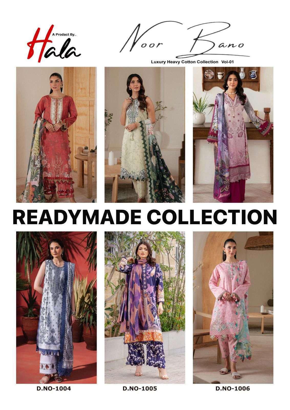 HALA DESIGNER NOOR BANU VOL 1 READY MADE COLLECTION 