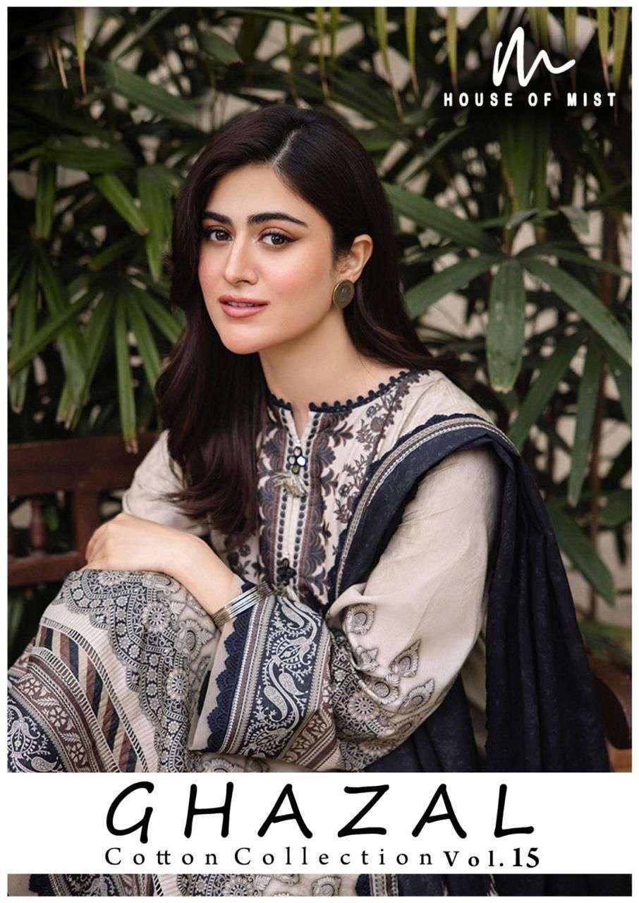 HOUSE OF MIST GHAZAL COTTON COLLECTION VOL 15 READY MADE COLLECTION 