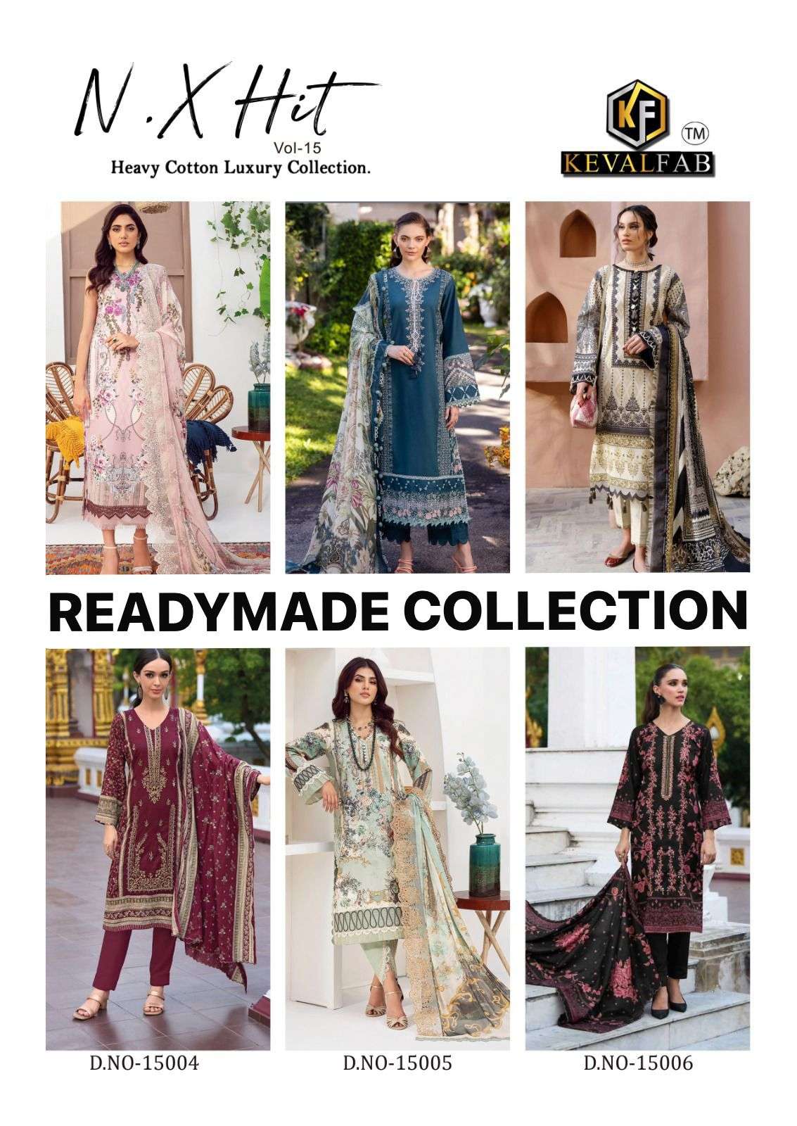 KEVAL FAB K KASHA NX HIT VOL 15 READY MADE COLLECTION 