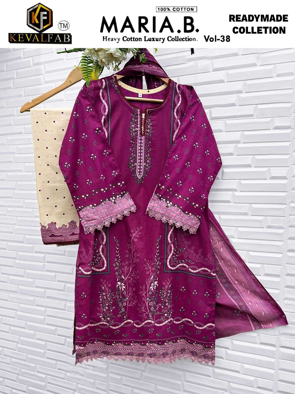 KEVAL FAB MARIA B VOL 38 READY MADE COLLECTION 