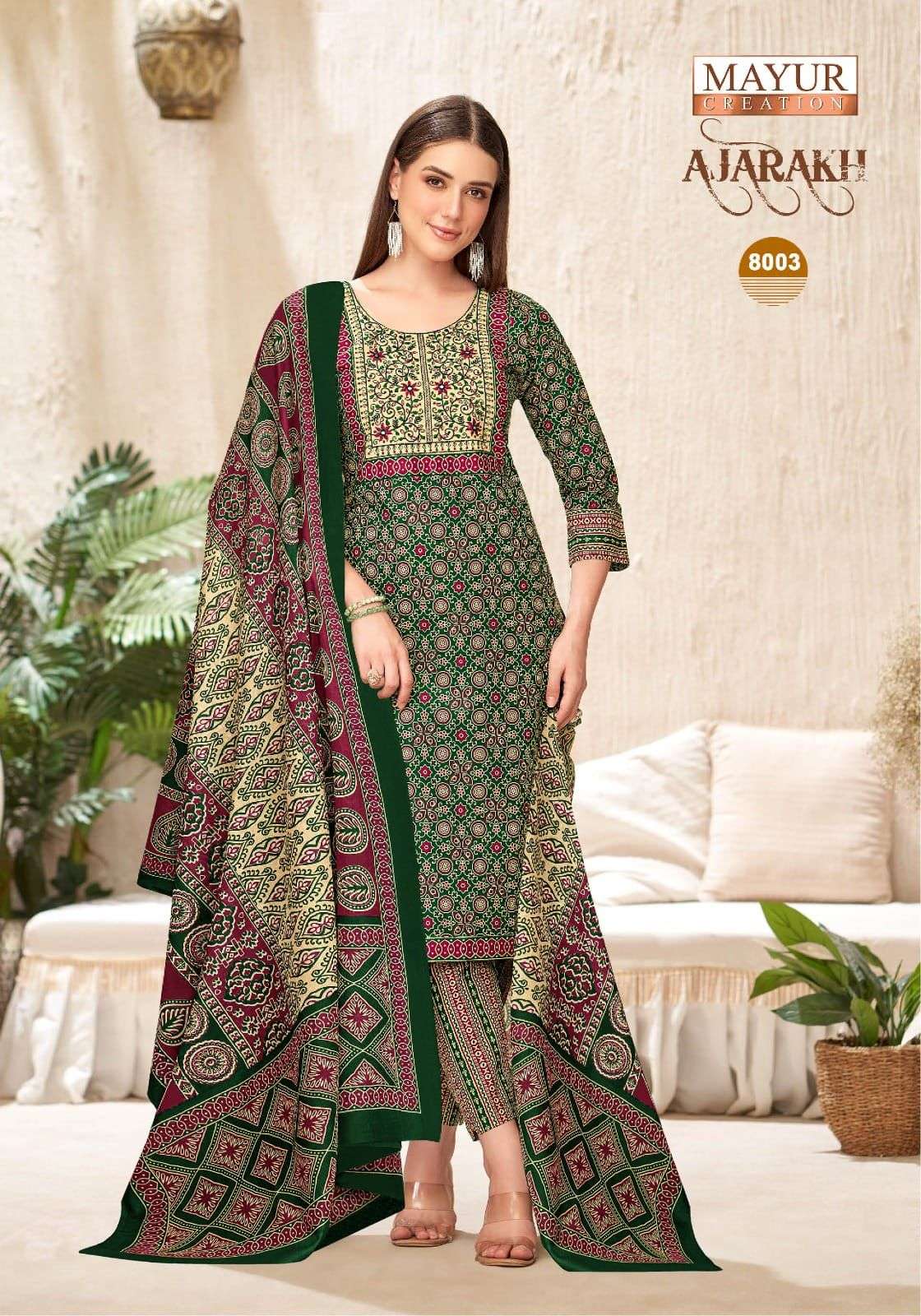 MAYUR CREATION AJARAKH VOL 8 READY MADE COLLECTION