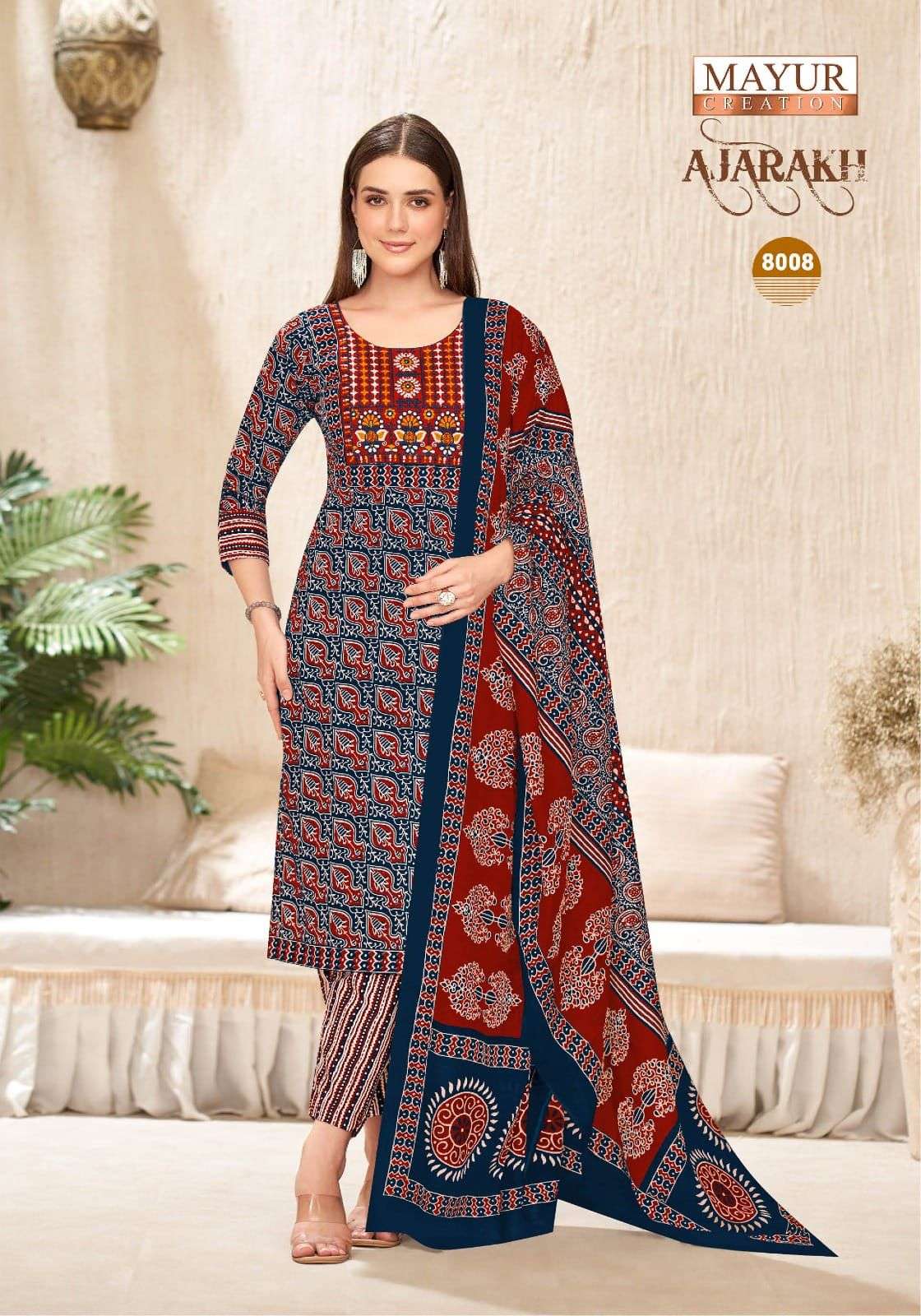 MAYUR CREATION AJARAKH VOL 8 READY MADE COLLECTION