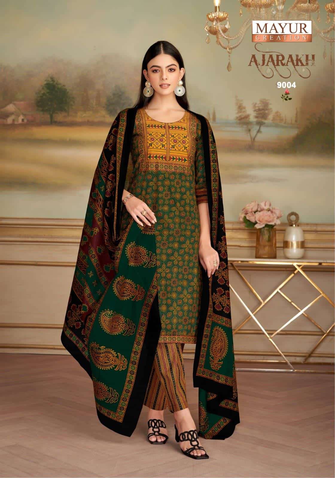 MAYUR CREATION AJARAKH VOL 9 READY MADE COLLECTION