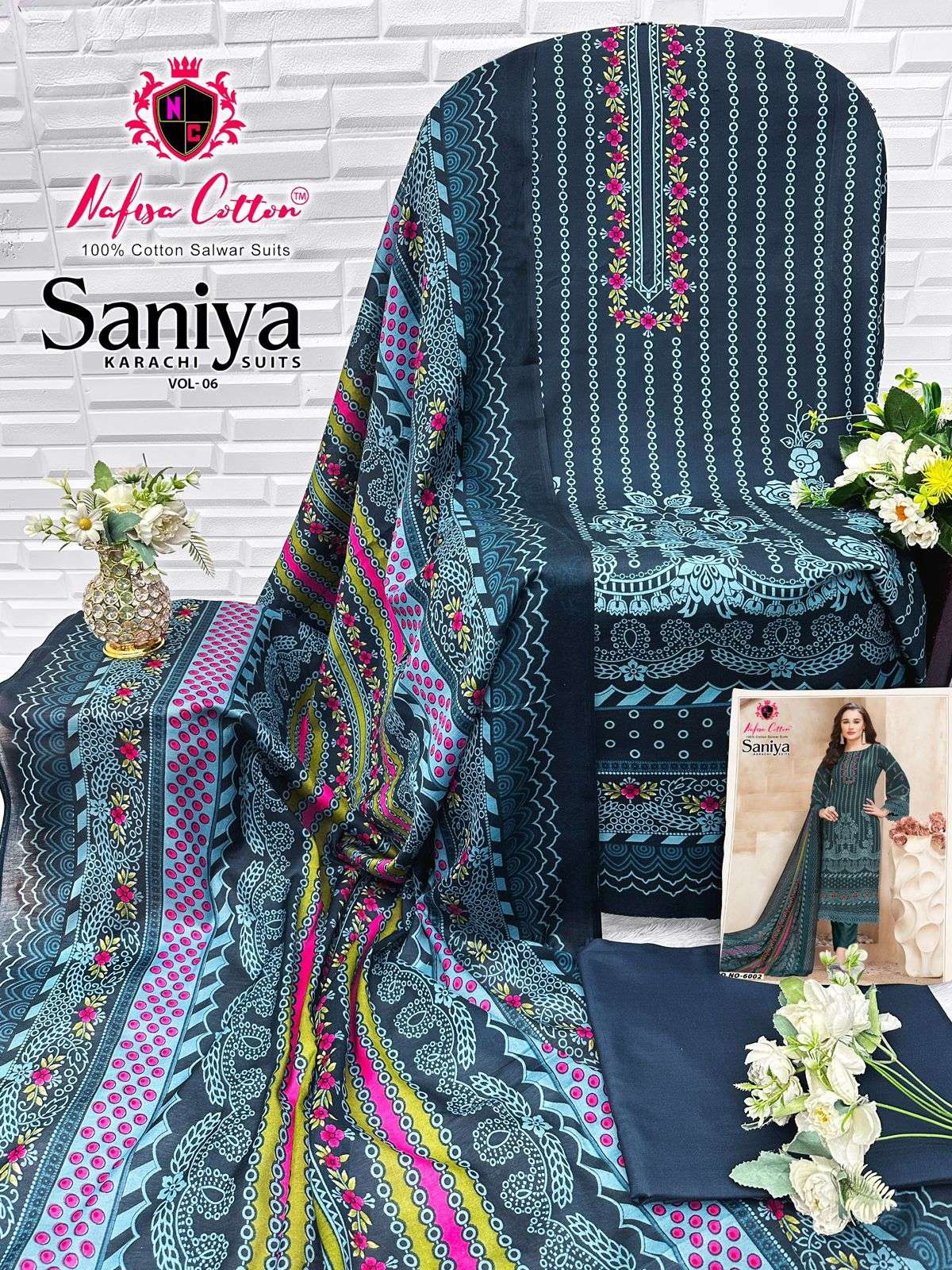 NAFISA COTTON SANIYA KARACHI SUITS VOL 6 