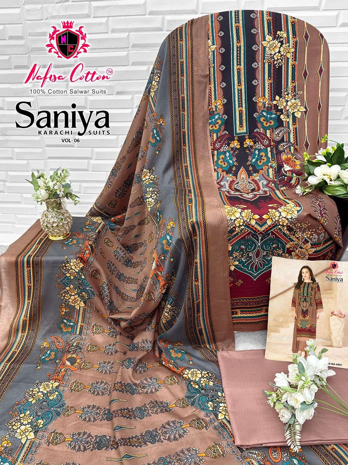 NAFISA COTTON SANIYA KARACHI SUITS VOL 6 