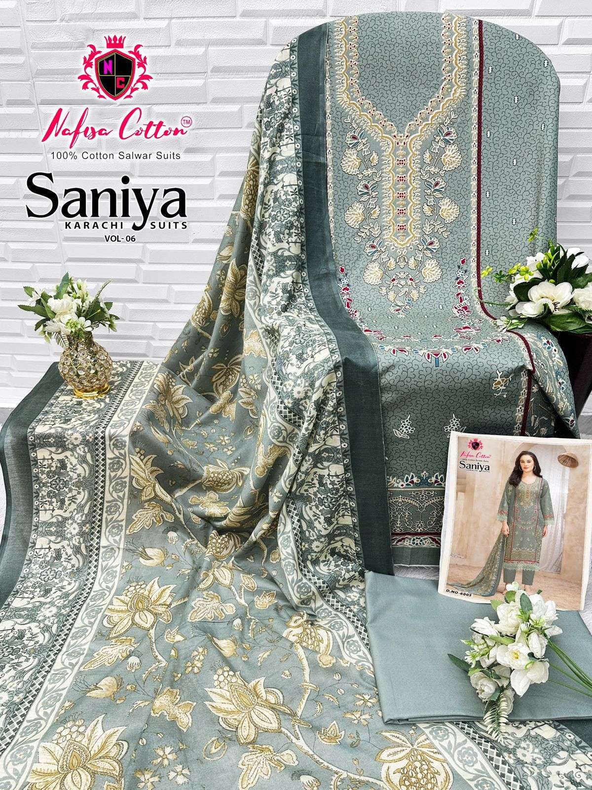NAFISA COTTON SANIYA KARACHI SUITS VOL 6 