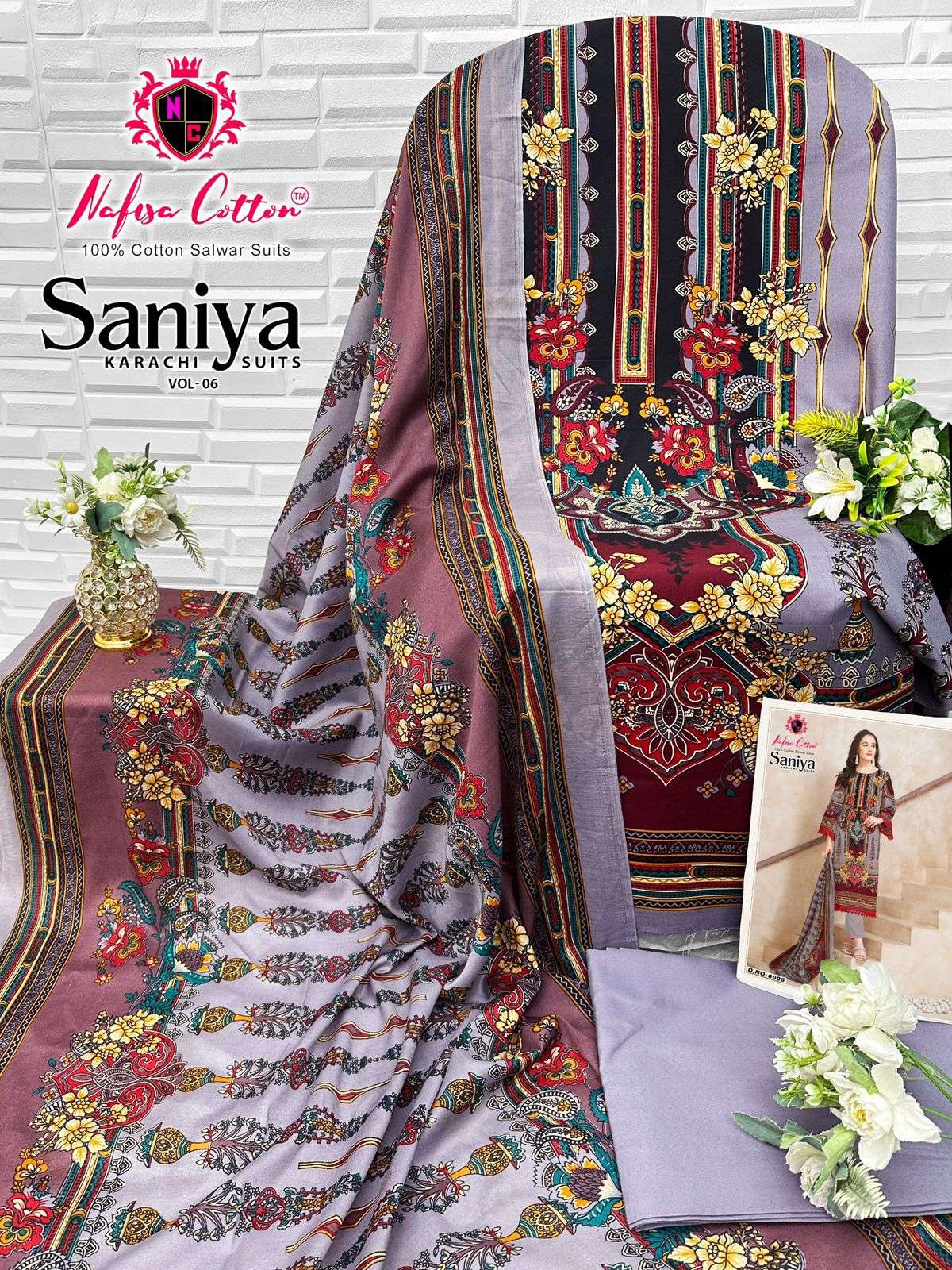 NAFISA COTTON SANIYA KARACHI SUITS VOL 6 
