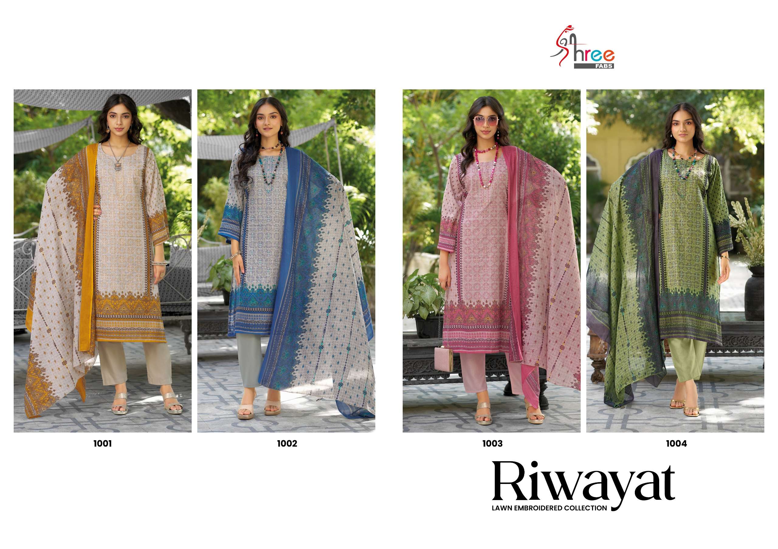 SHREE FABS RIWAYAT LAWN EMBROIDERED COLLECTION 
