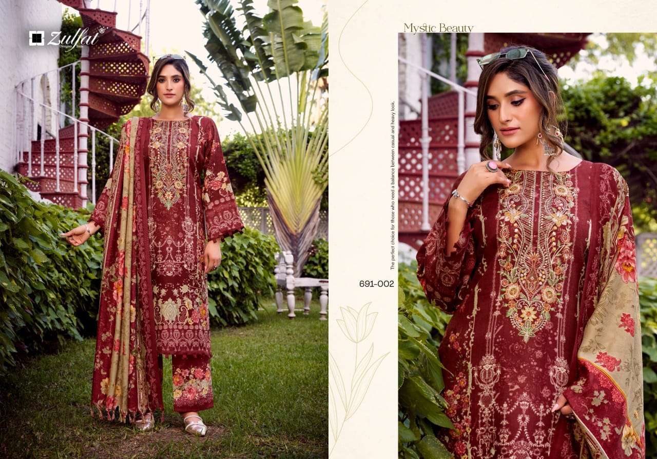 ZULFAT DESIGNER SUITS JANNAT PASHMINA COLLECTION 