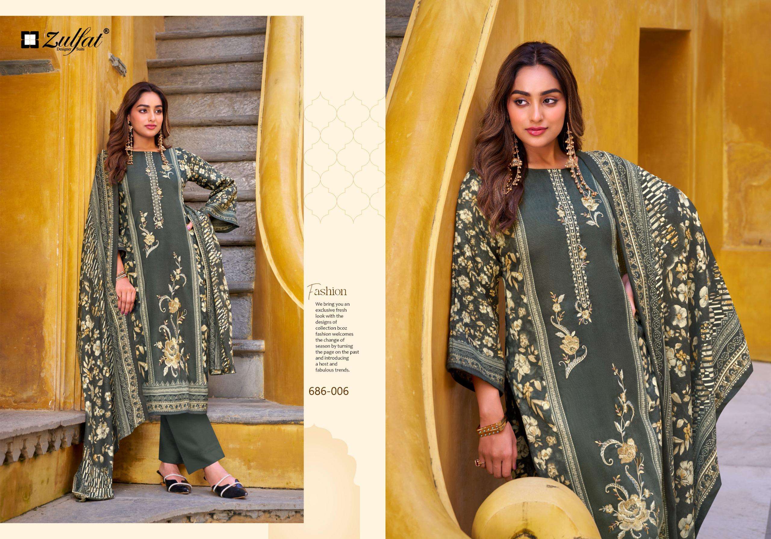 ZULFAT DESIGNER SUITS KALAMKAARI 
