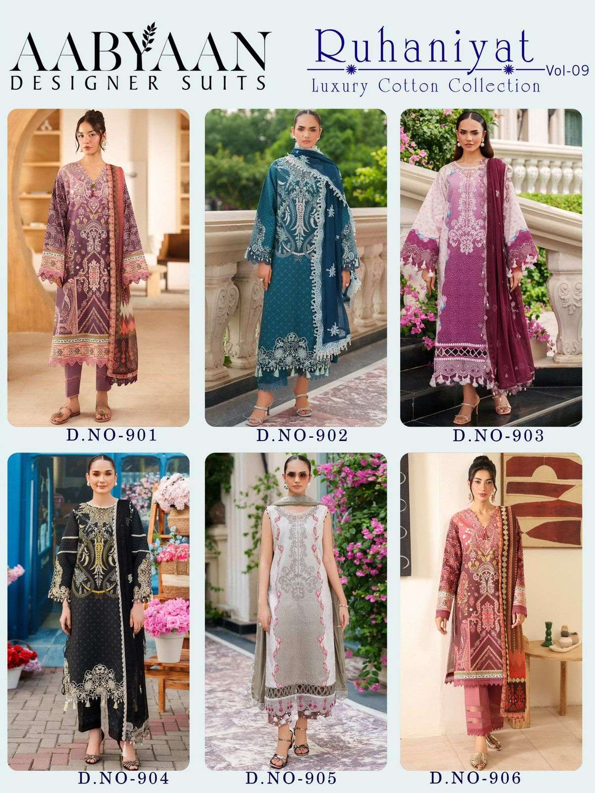 AABYAAN DESIGNER SUIT RUHANIYAT VOL 9 
