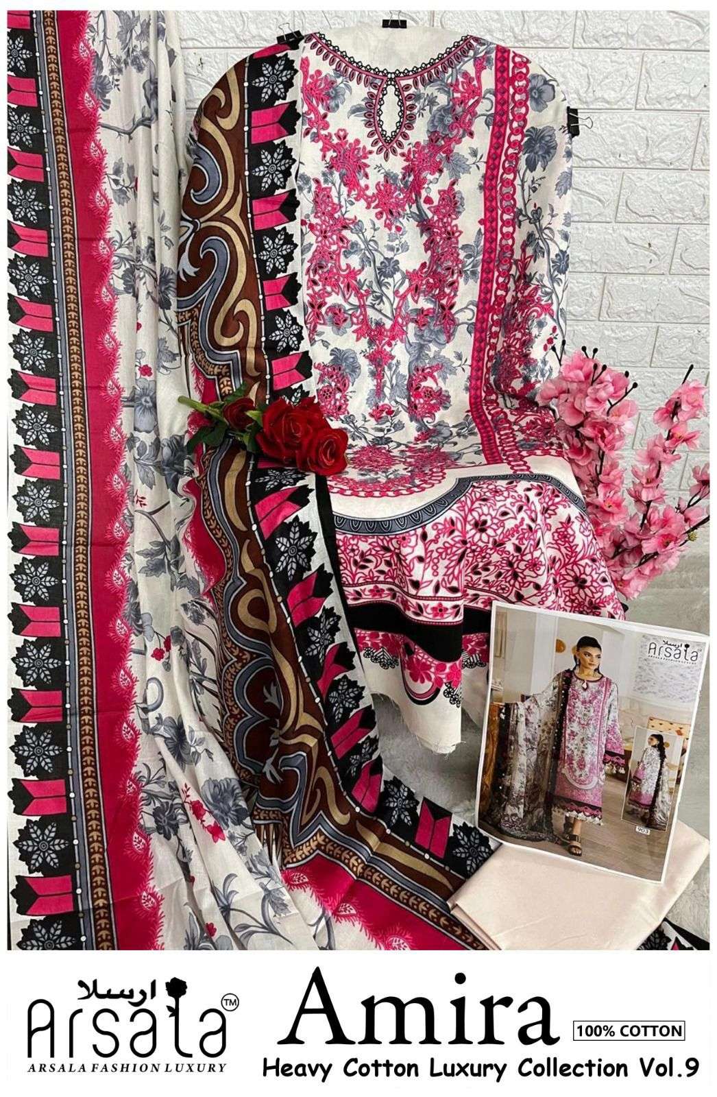 ARSALA FASHION AMIRA HEAVY COTTON LUXURY COLLECTION VOL 9