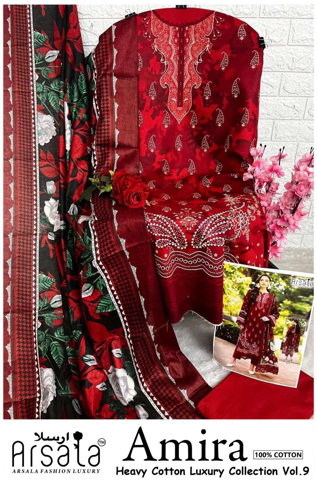 ARSALA FASHION AMIRA HEAVY COTTON LUXURY COLLECTION VOL 9