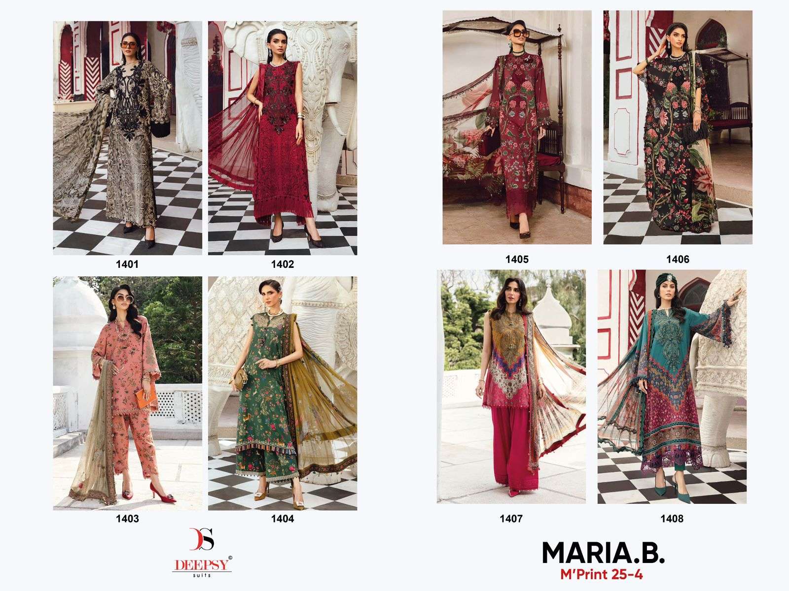 DEEPSY SUITS MARIA B M PRINTS 25 VOL 4