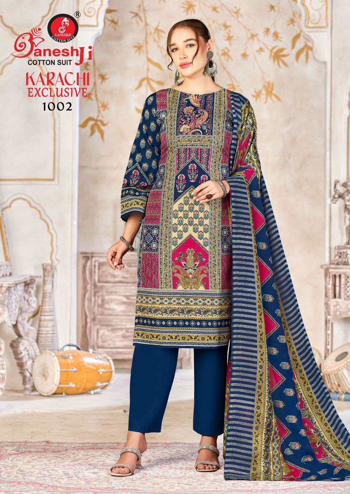 GANESHJI COTTON SUIT KARACHI EXCLUSIVE VOL 1