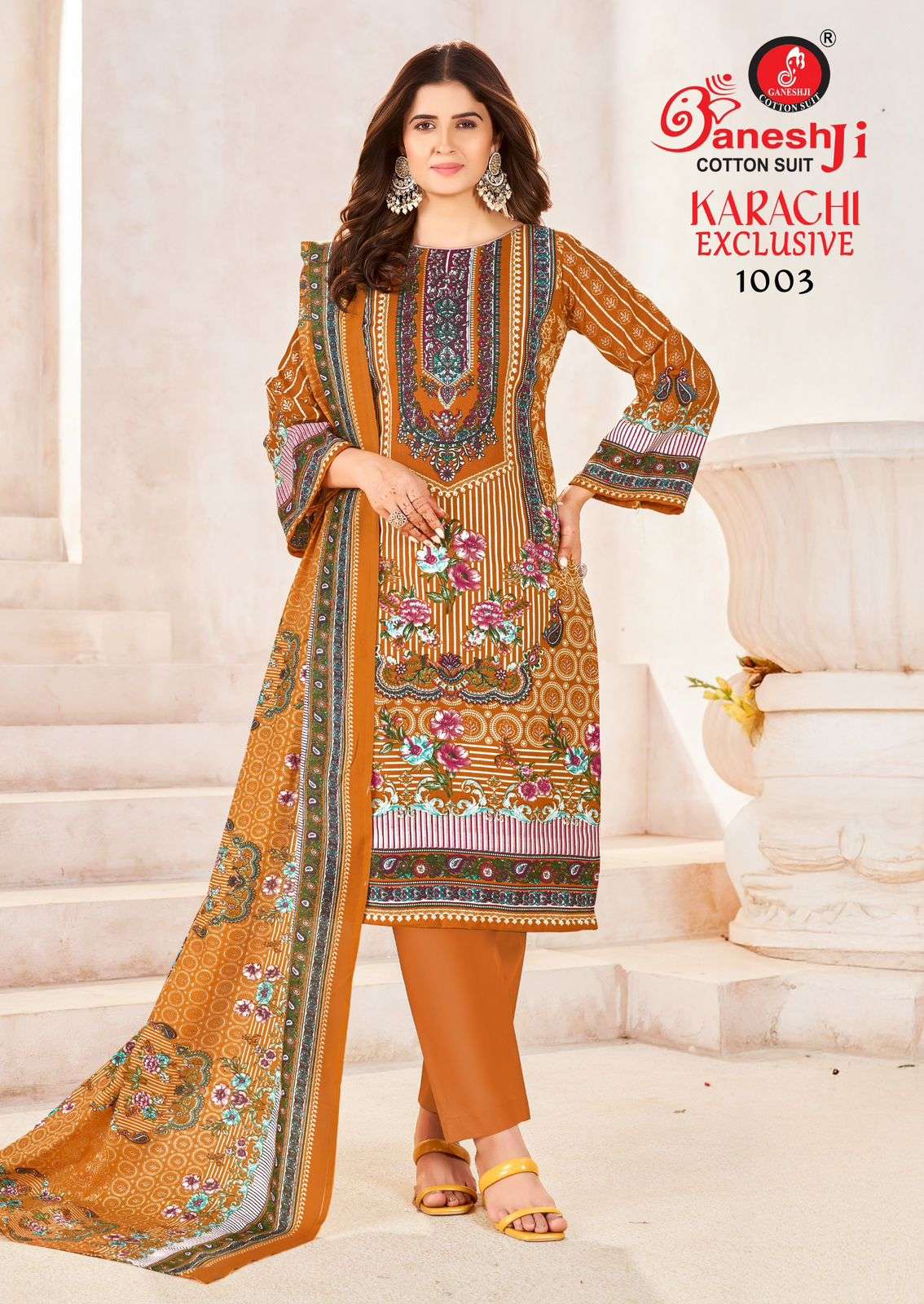 GANESHJI COTTON SUIT KARACHI EXCLUSIVE VOL 1