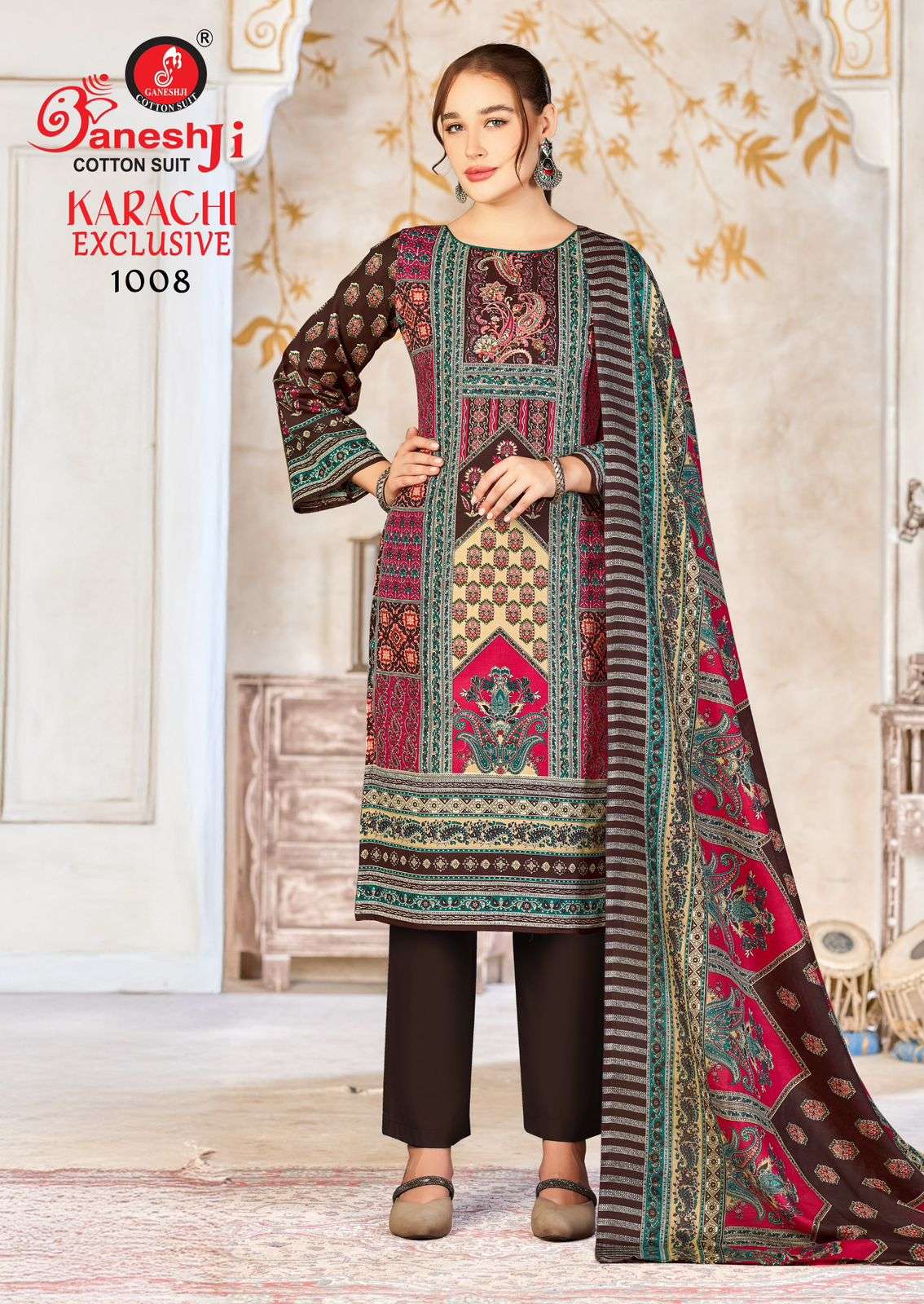 GANESHJI COTTON SUIT KARACHI EXCLUSIVE VOL 1