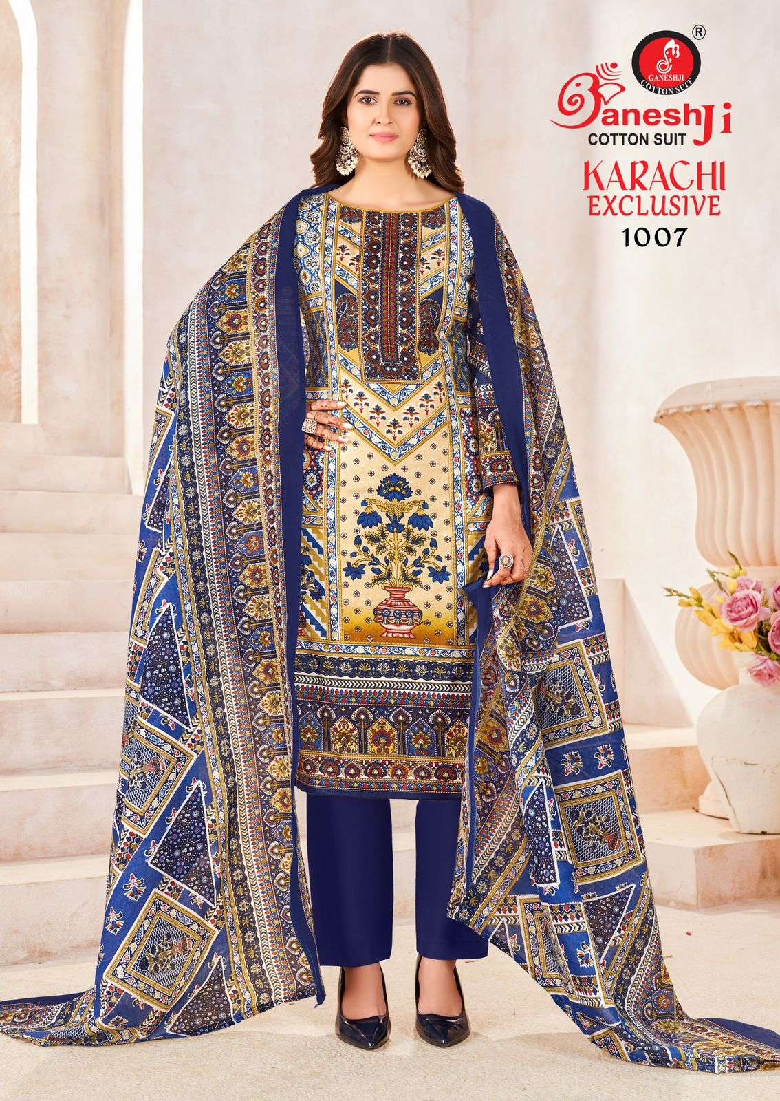 GANESHJI COTTON SUIT KARACHI EXCLUSIVE VOL 1