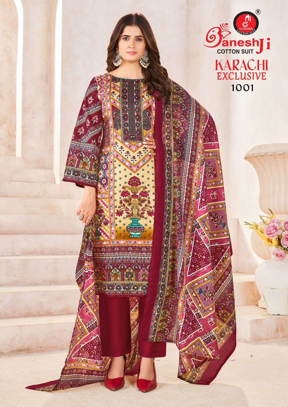 GANESHJI COTTON SUIT KARACHI EXCLUSIVE VOL 1