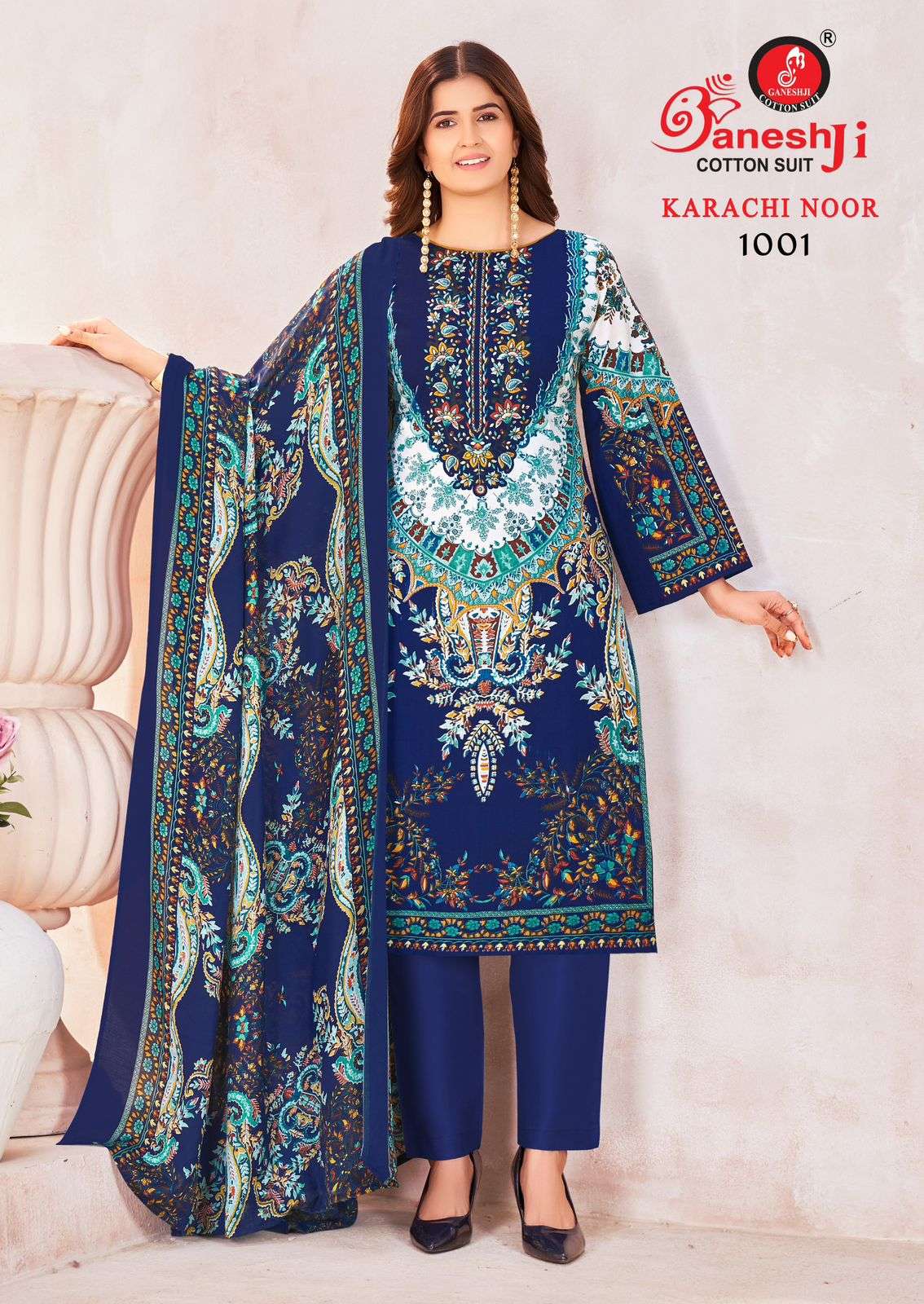 GANESHJI COTTON SUIT KARACHI NOOR VOL 1 