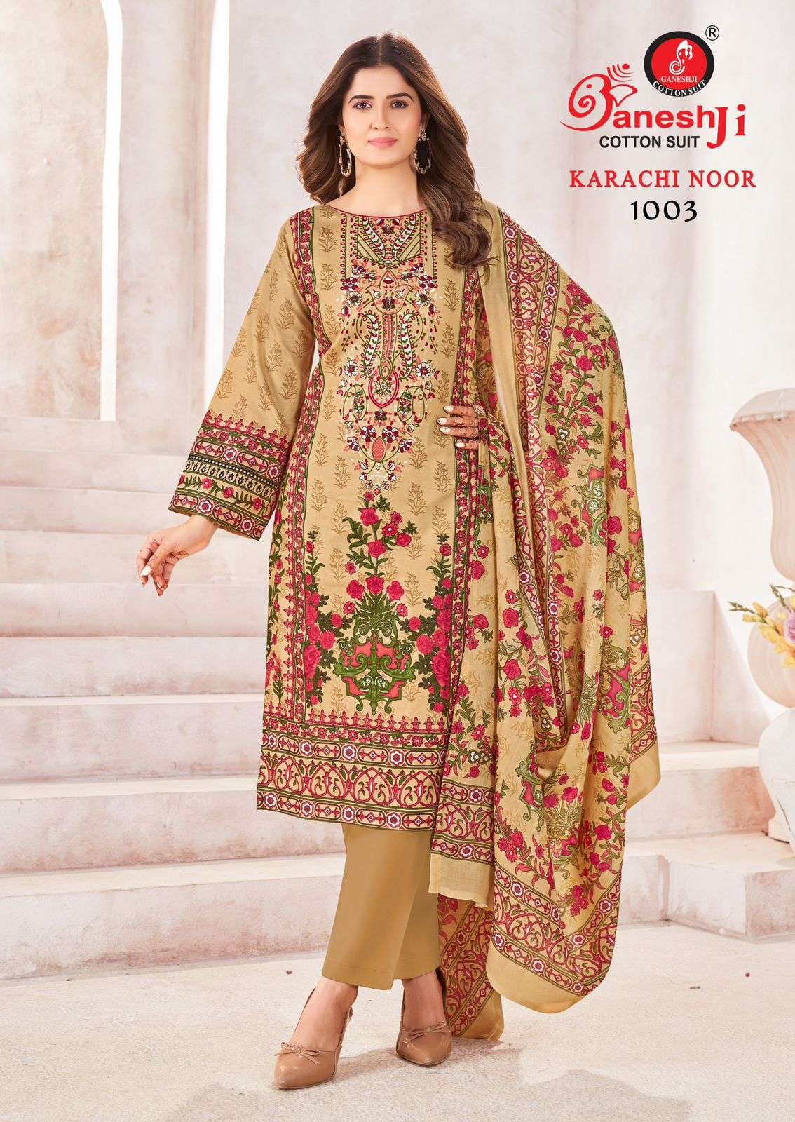 GANESHJI COTTON SUIT KARACHI NOOR VOL 1 