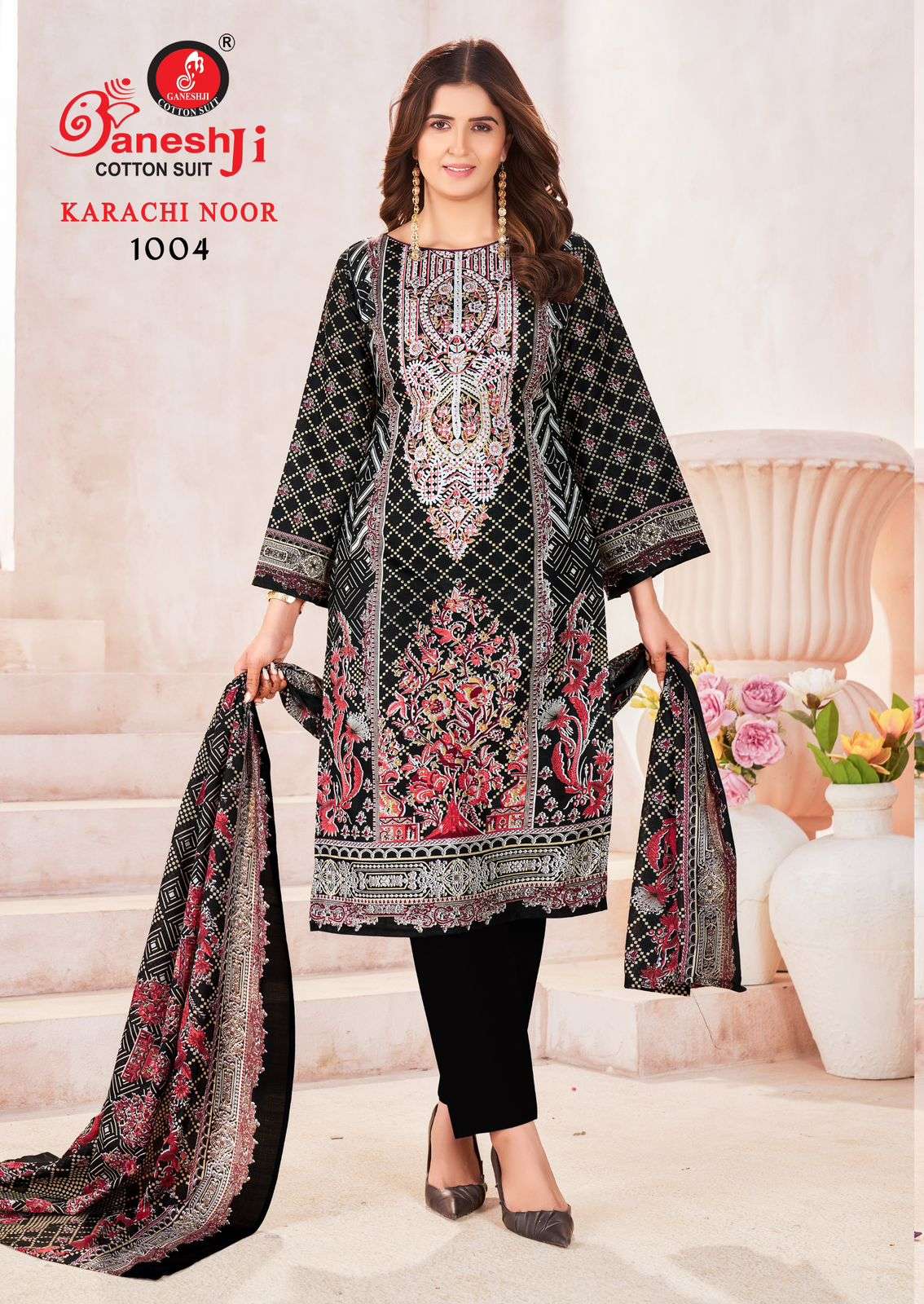 GANESHJI COTTON SUIT KARACHI NOOR VOL 1 