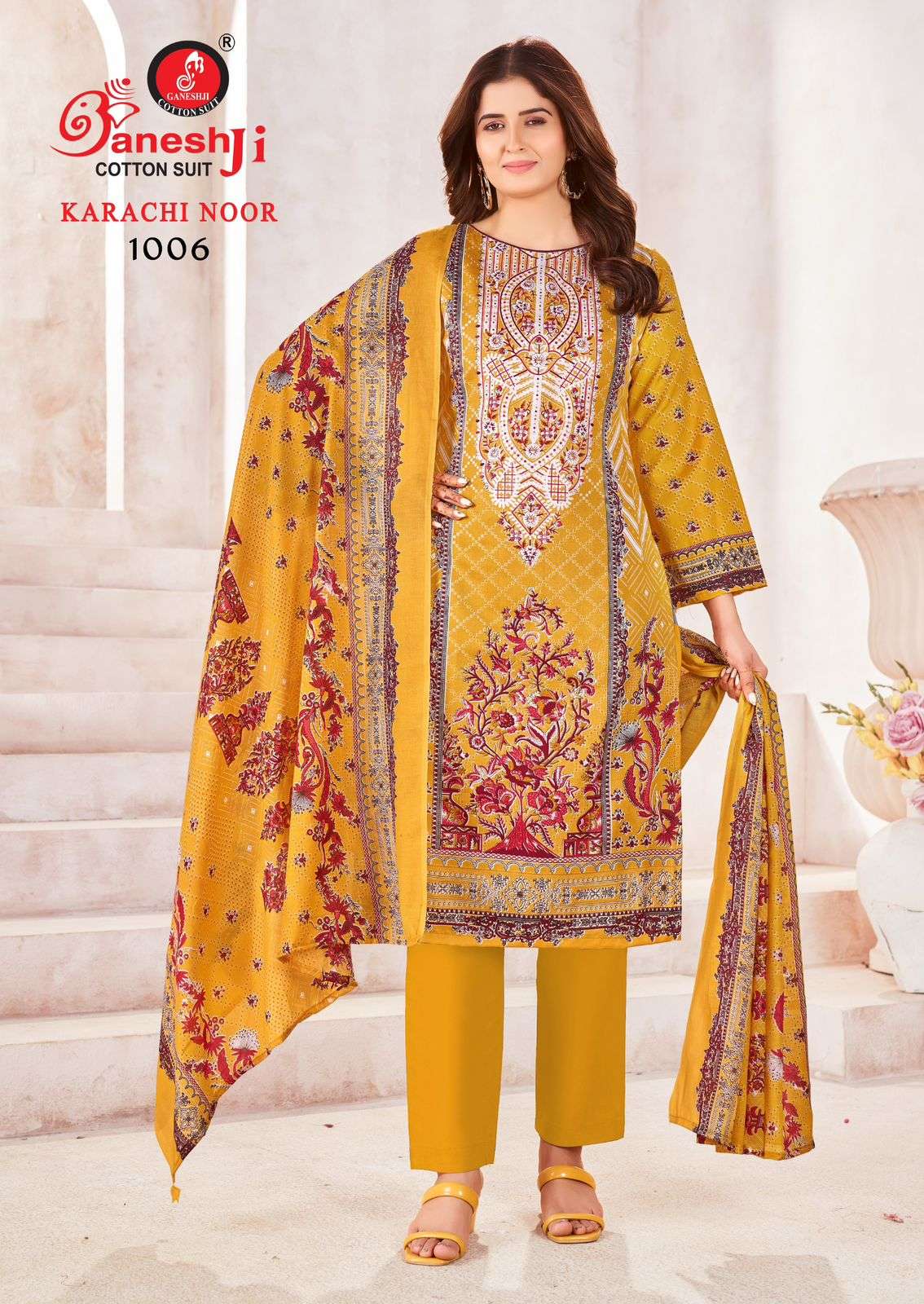 GANESHJI COTTON SUIT KARACHI NOOR VOL 1 