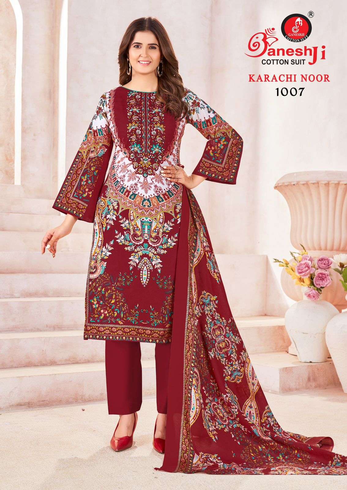 GANESHJI COTTON SUIT KARACHI NOOR VOL 1 
