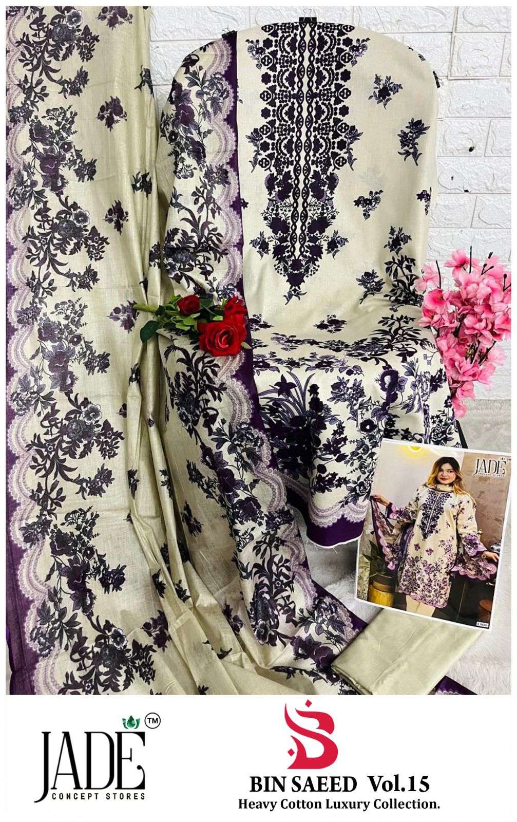 JADE BIN SAEED HEAVY COTTON LUXURY COLLECTION VOL 15