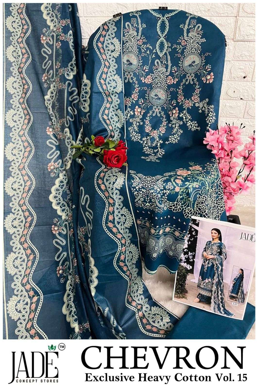 JADE CHEVRON EXCLUSIVE HEAVY COTTON VOL 15