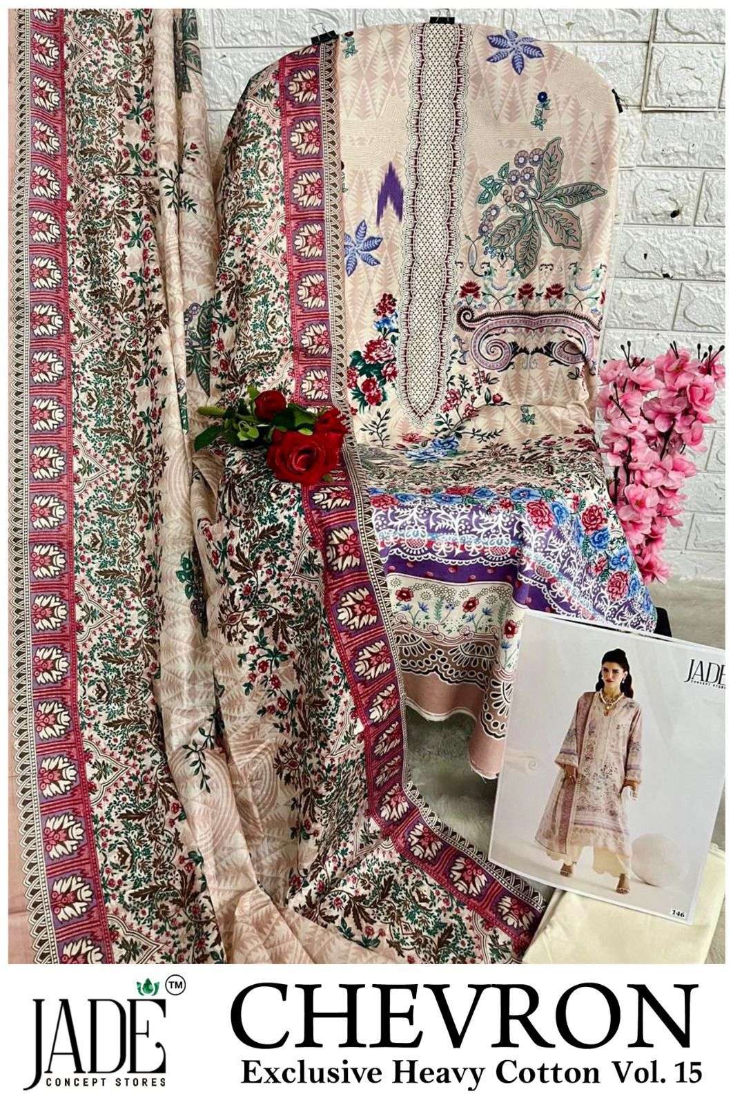 JADE CHEVRON EXCLUSIVE HEAVY COTTON VOL 15