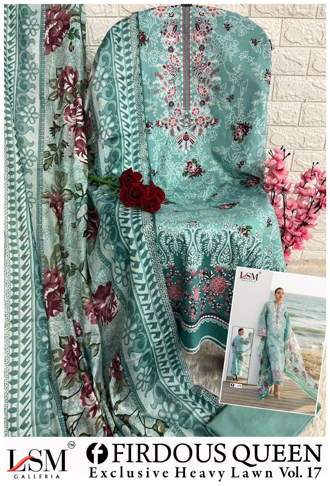 LSM GALLERIA FIRDOUS QUEEN LAWN VOL 17
