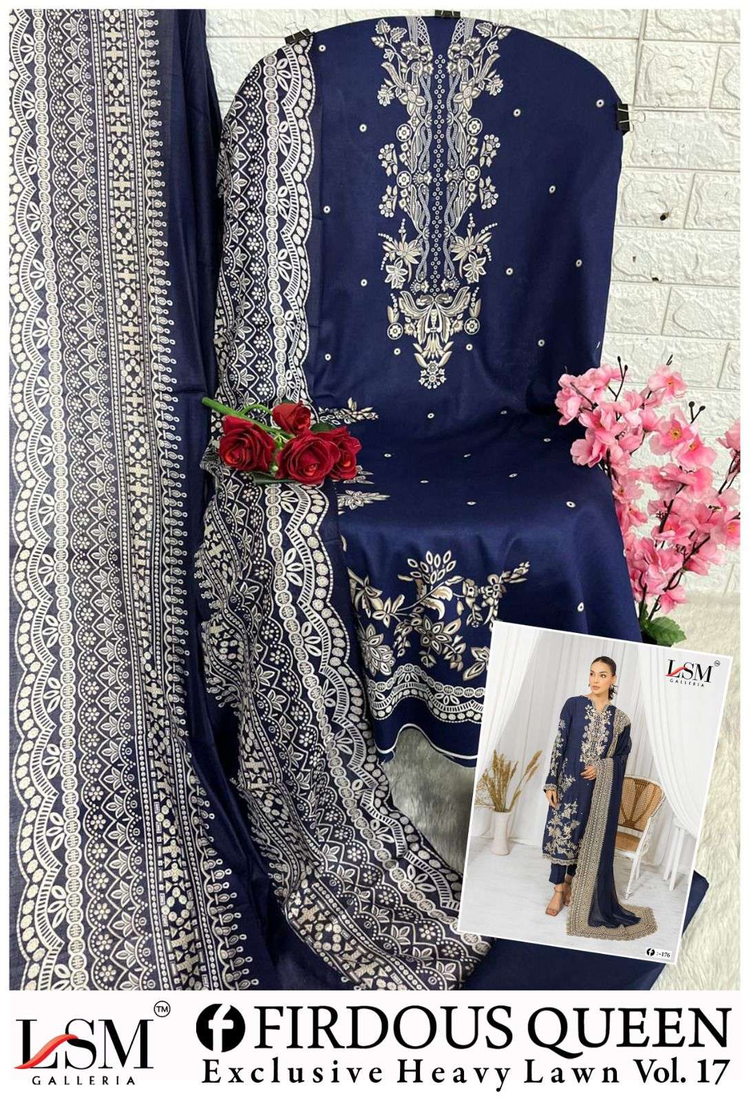LSM GALLERIA FIRDOUS QUEEN LAWN VOL 17