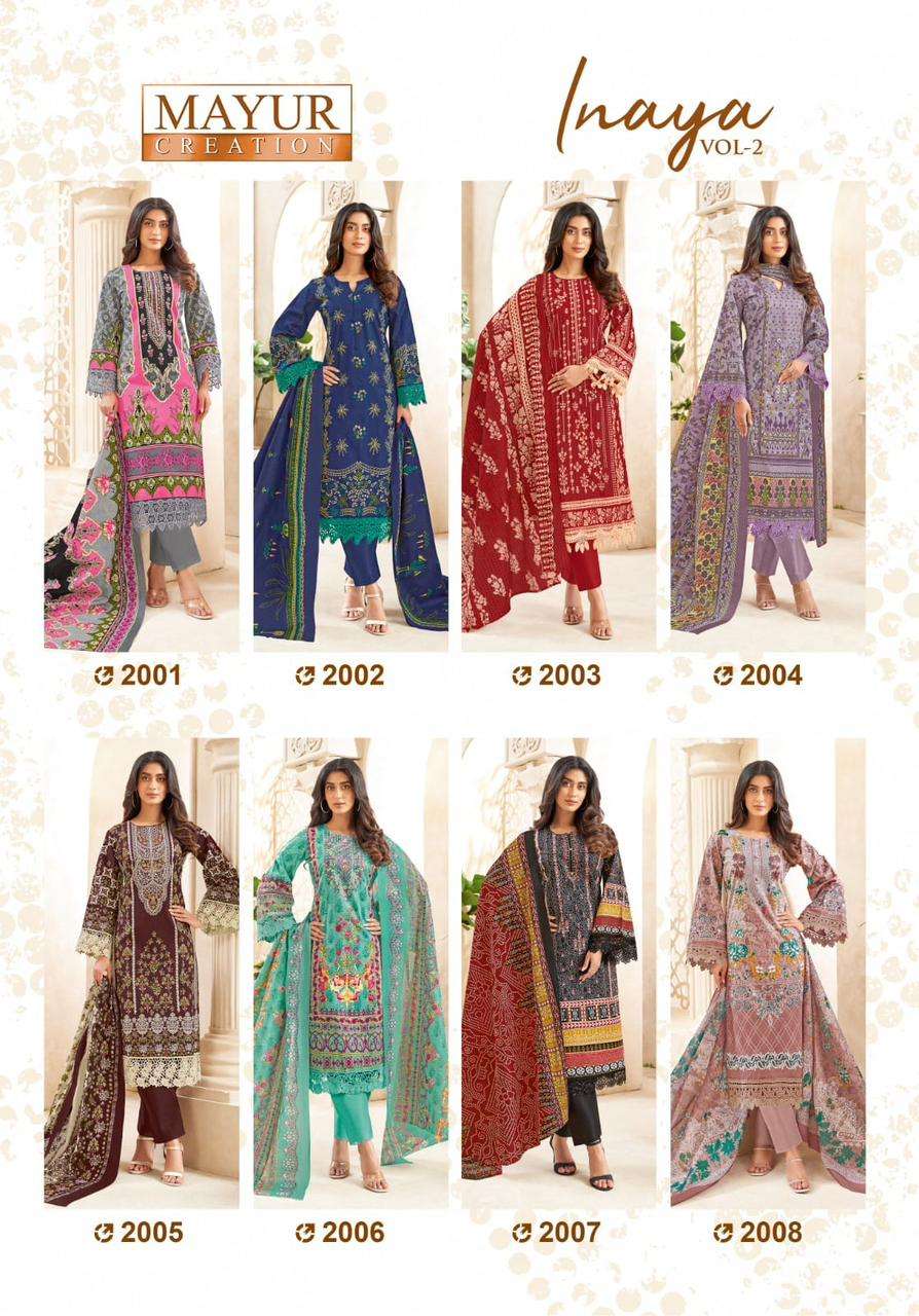 MAYUR CREATION INAYA VOL 2 COTTON DIGITAL PRINT SALWAR SUIT