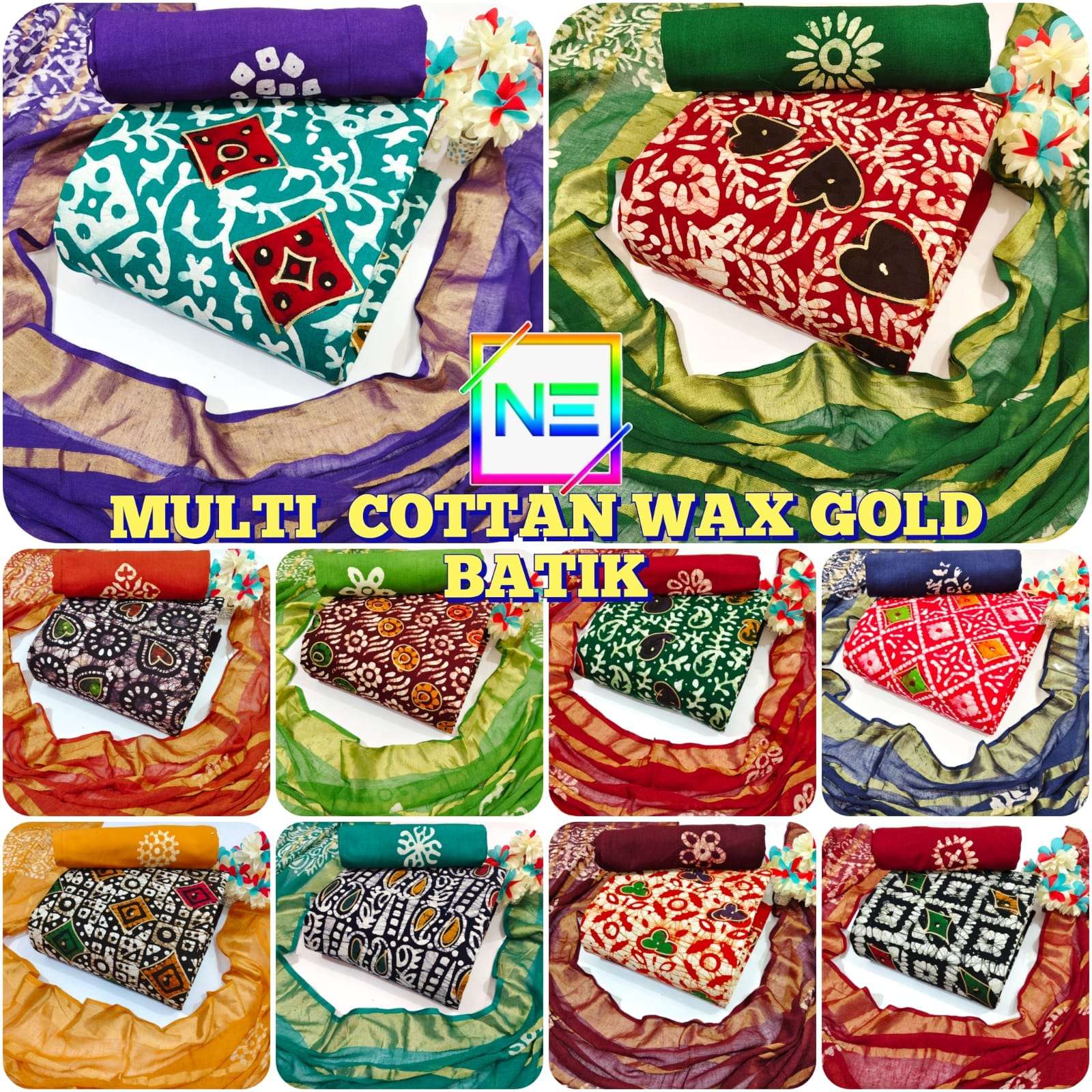 MF MULTI COTTON WAX BATIK GOLD