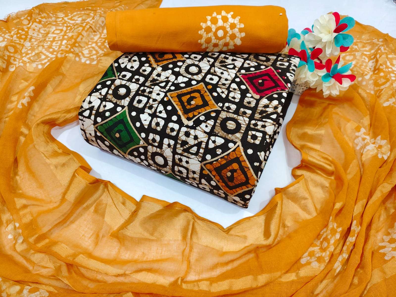 MF MULTI COTTON WAX BATIK GOLD