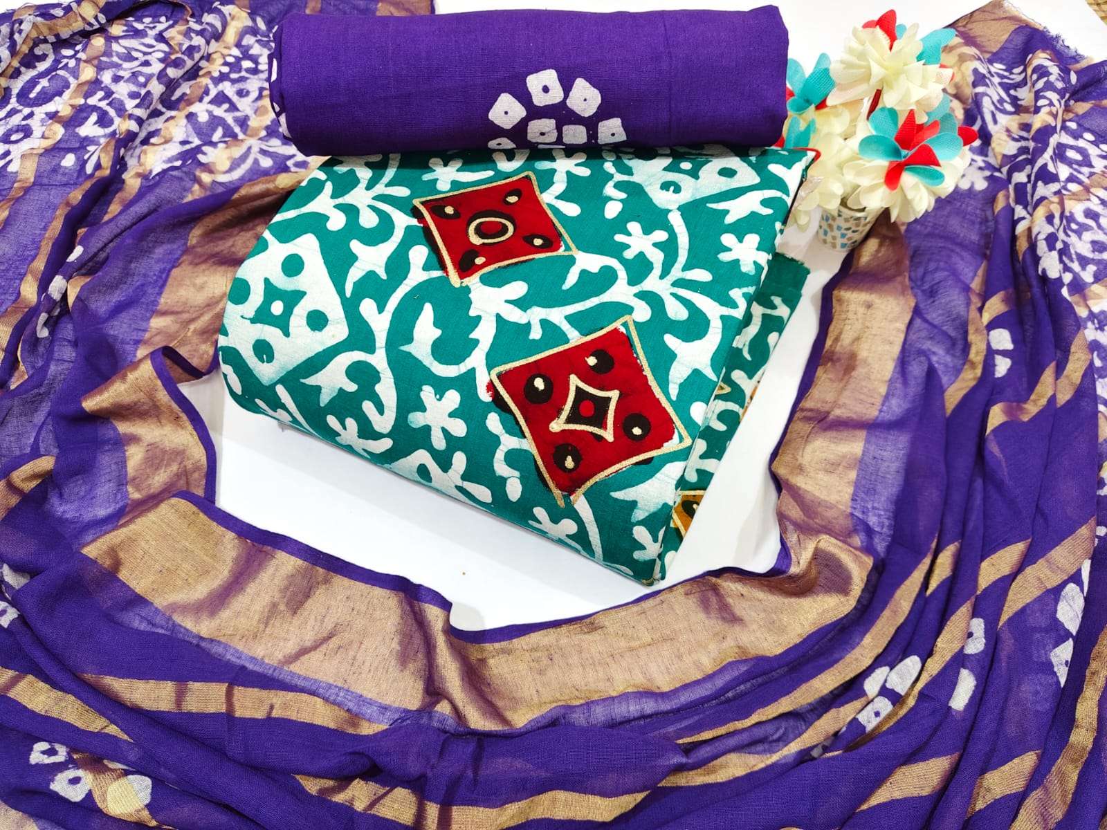 MF MULTI COTTON WAX BATIK GOLD