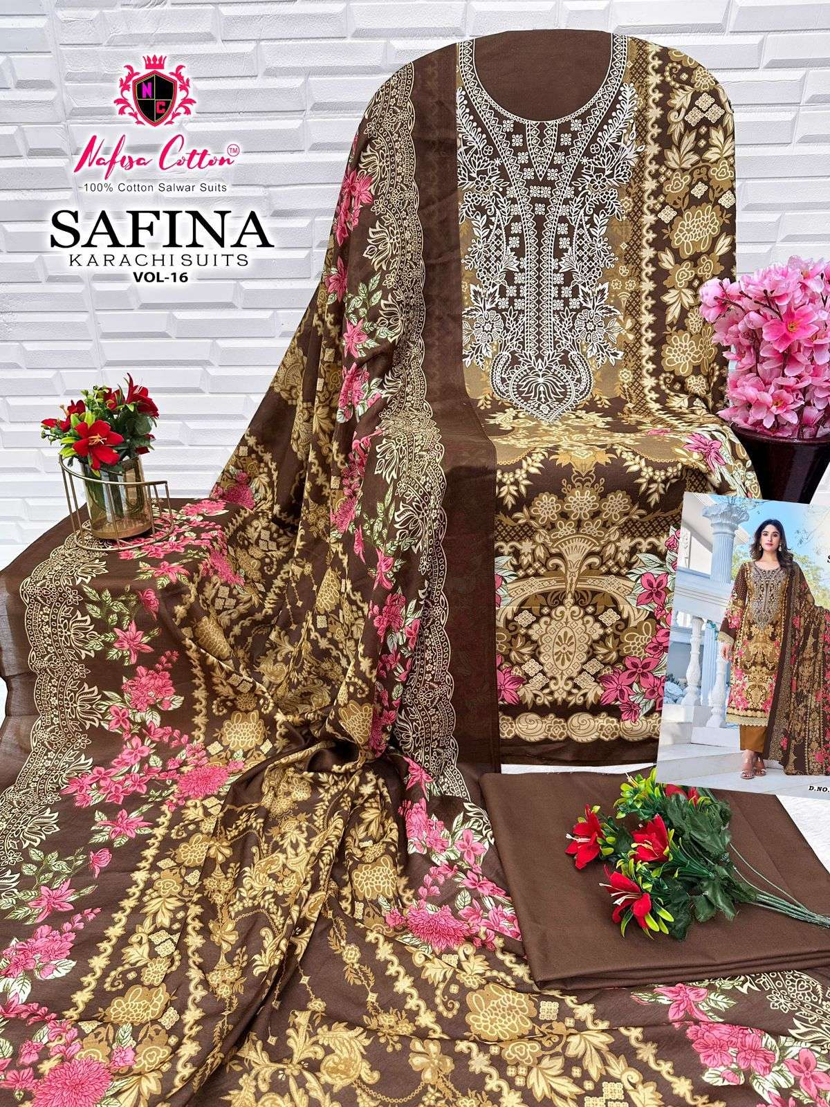 NAFISA COTTON SAFINA KARACHI SUITS VOL 16 