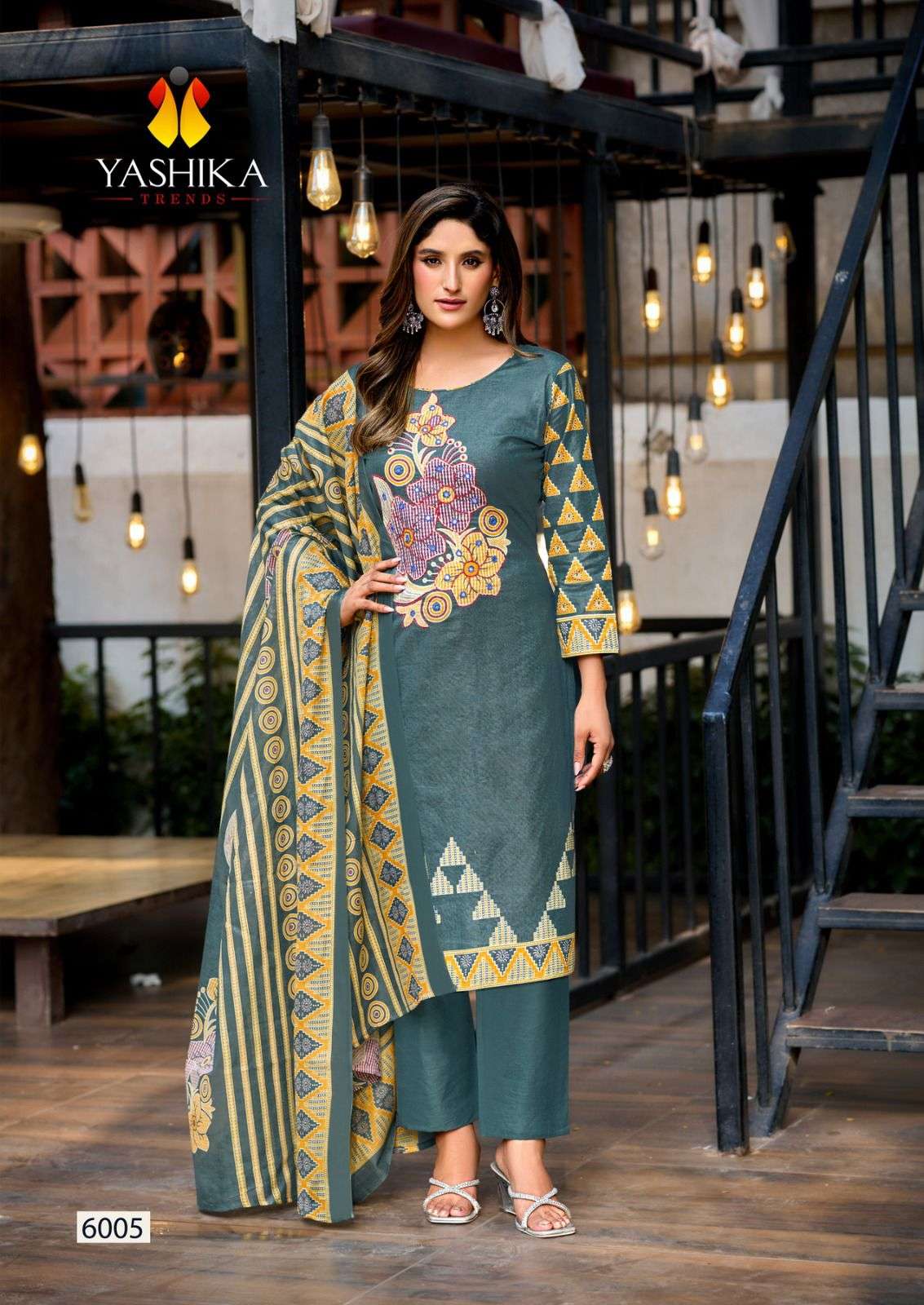 YASHIKA TRENDS DUA VOL 6 COTTON DIGITAL PRINTED SUIT