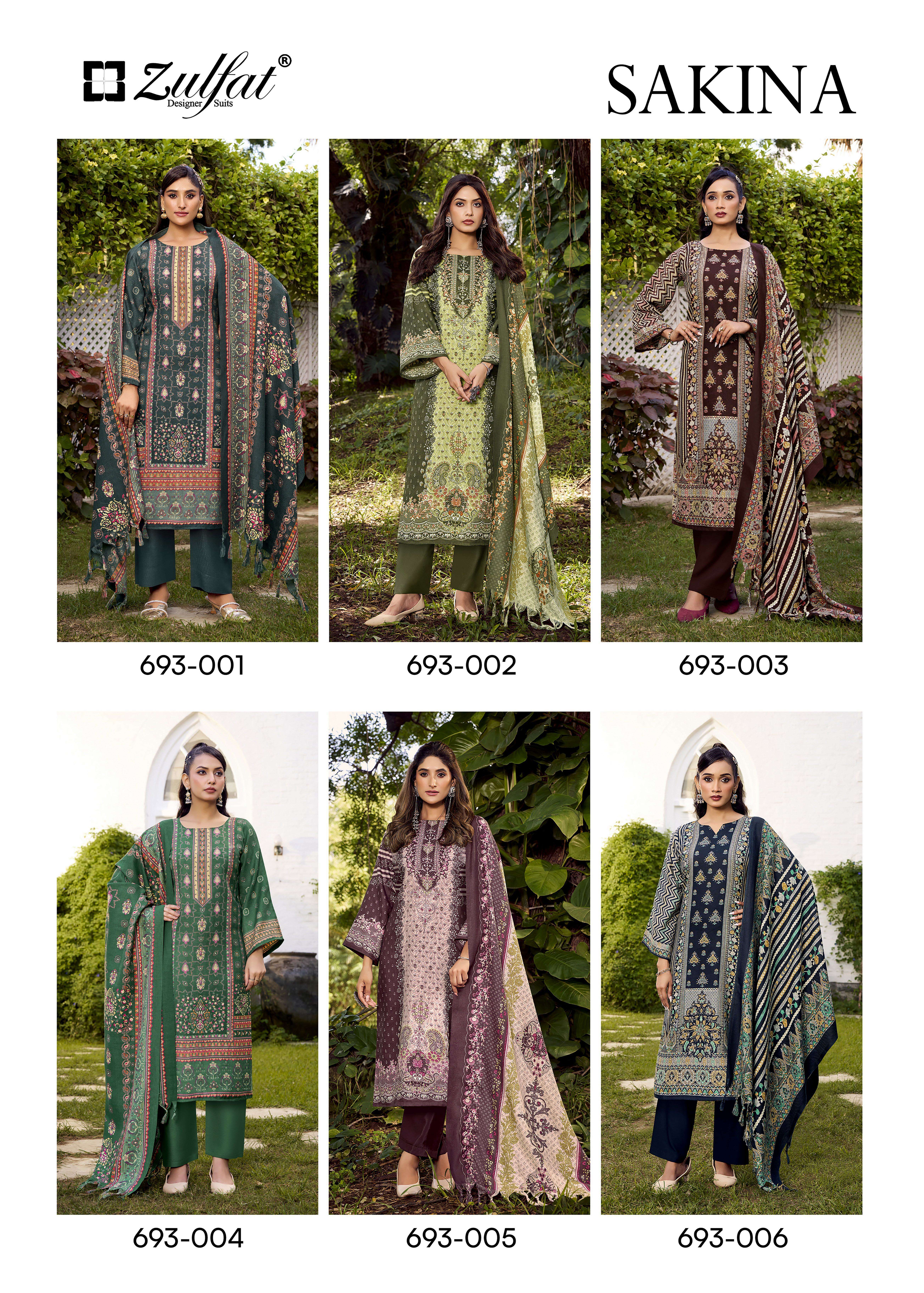 ZULFAT DESIGNER SUITS SAKINA