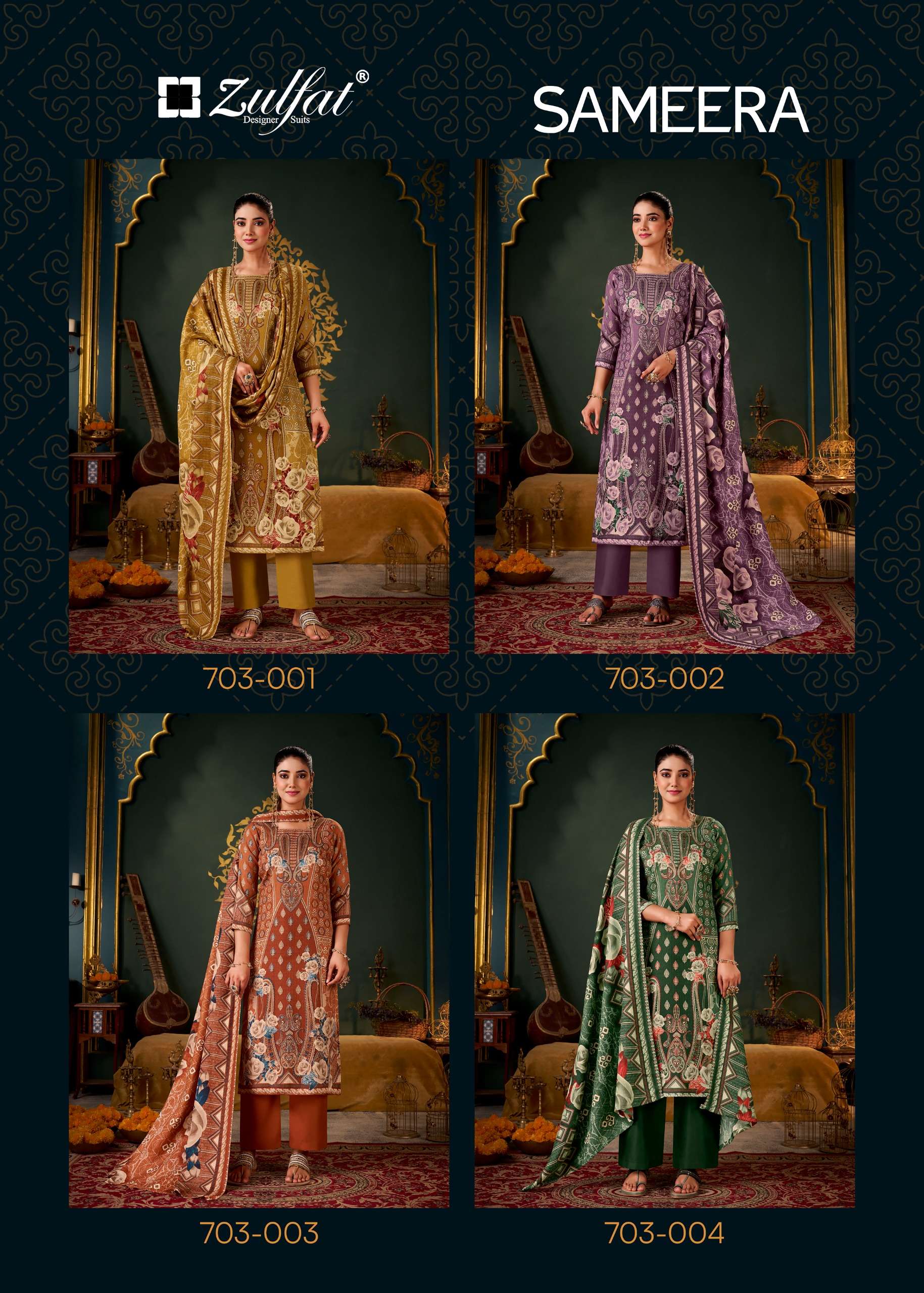 ZULFAT DESIGNER SUITS SAMEERA