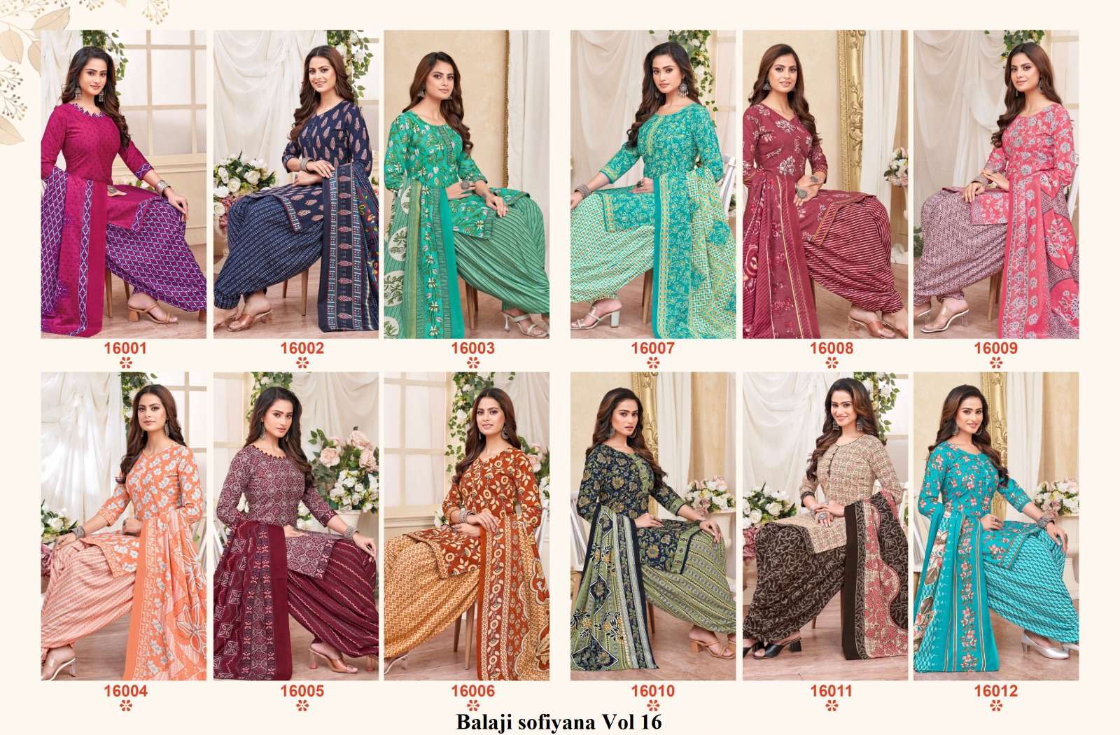 BALAJI COTTON SOFIYANA VOL 16 READY MADE COTTON SUIT