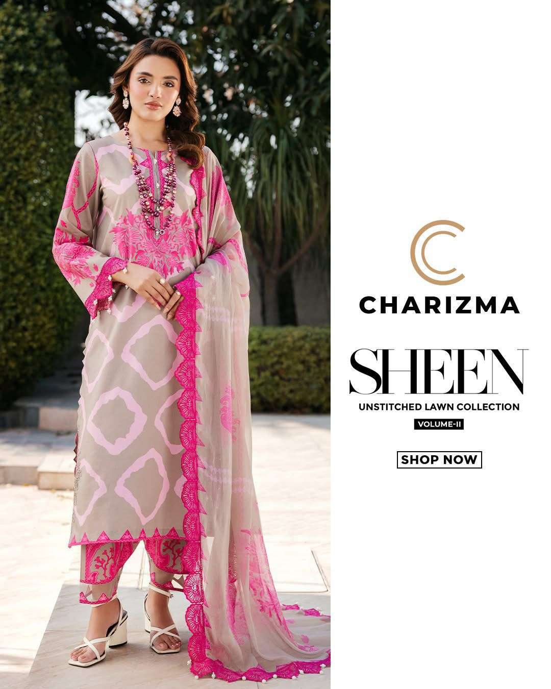 CHARIZMA SHEEN UNSTITCHED LAWN COLLECTION VOL 2