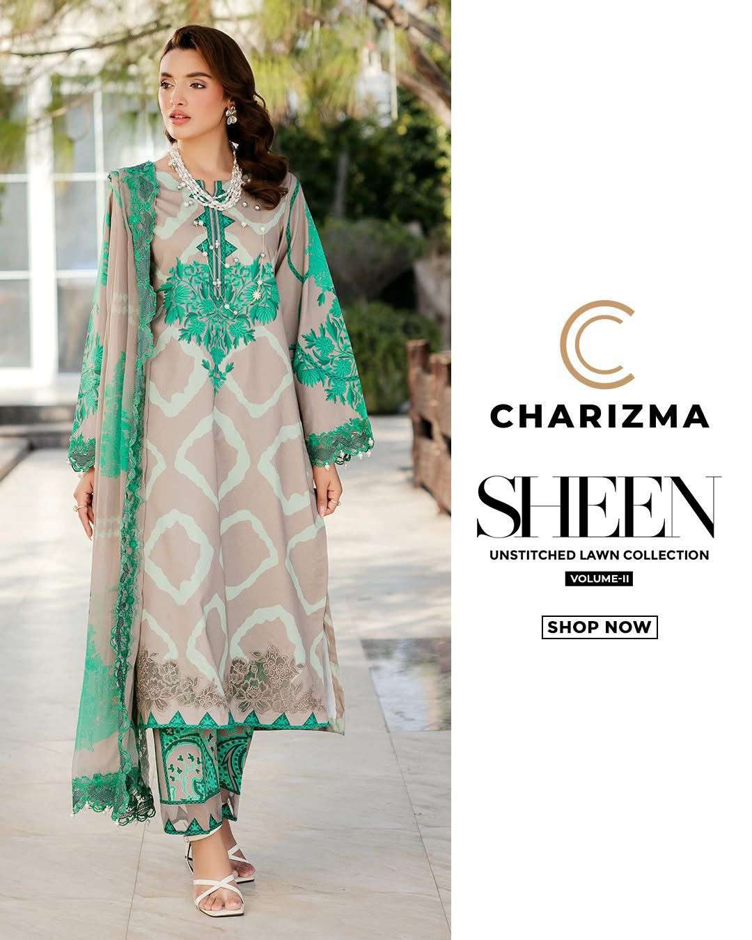 CHARIZMA SHEEN UNSTITCHED LAWN COLLECTION VOL 2