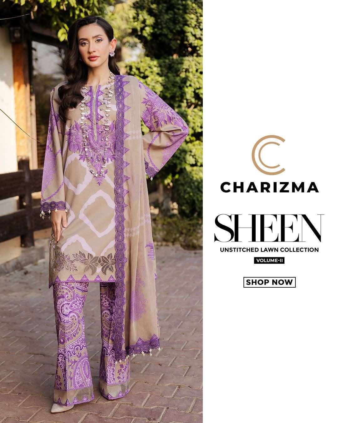 CHARIZMA SHEEN UNSTITCHED LAWN COLLECTION VOL 2