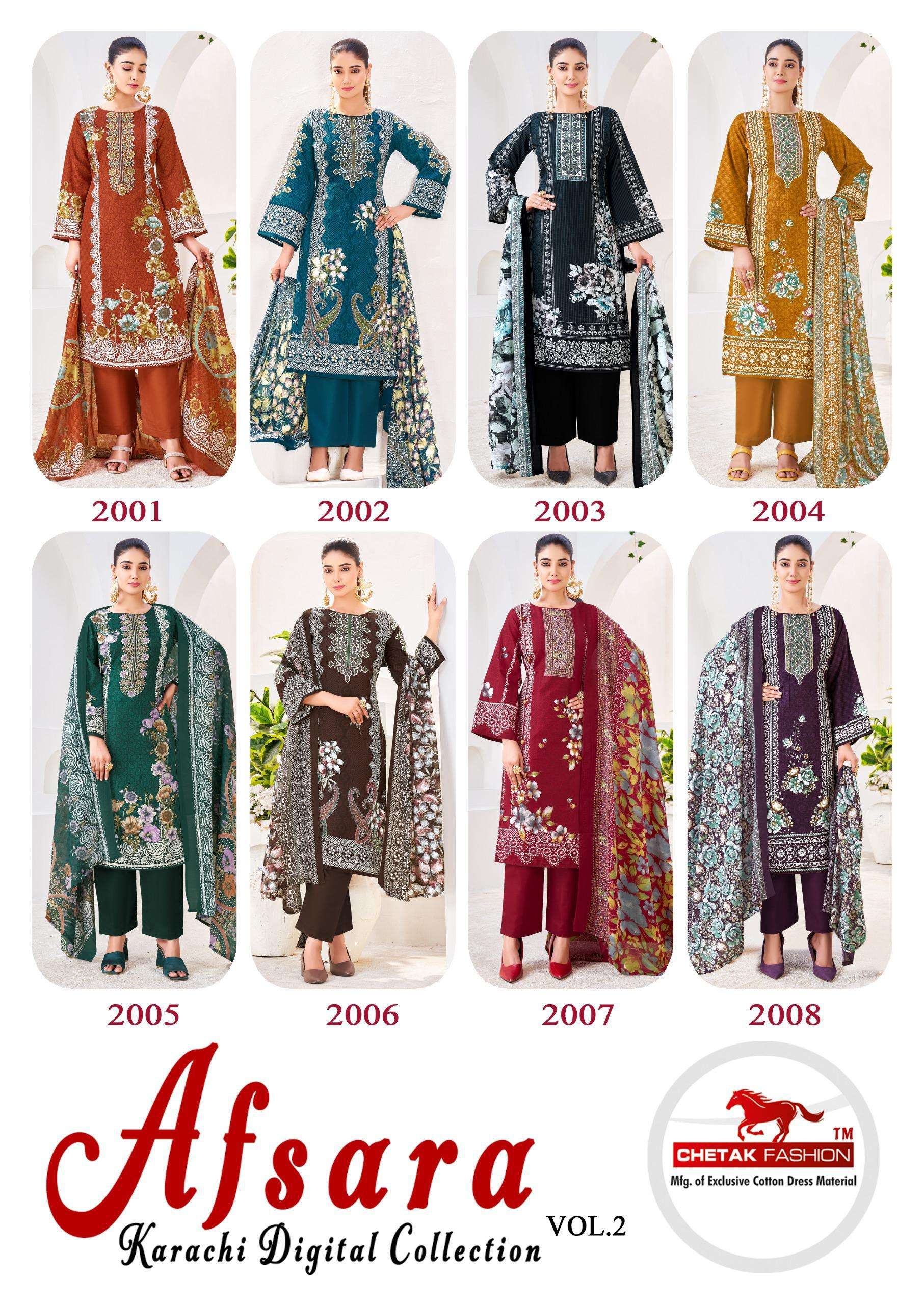  CHETAK FASHION AFSARA KARACHI VOL 2 
